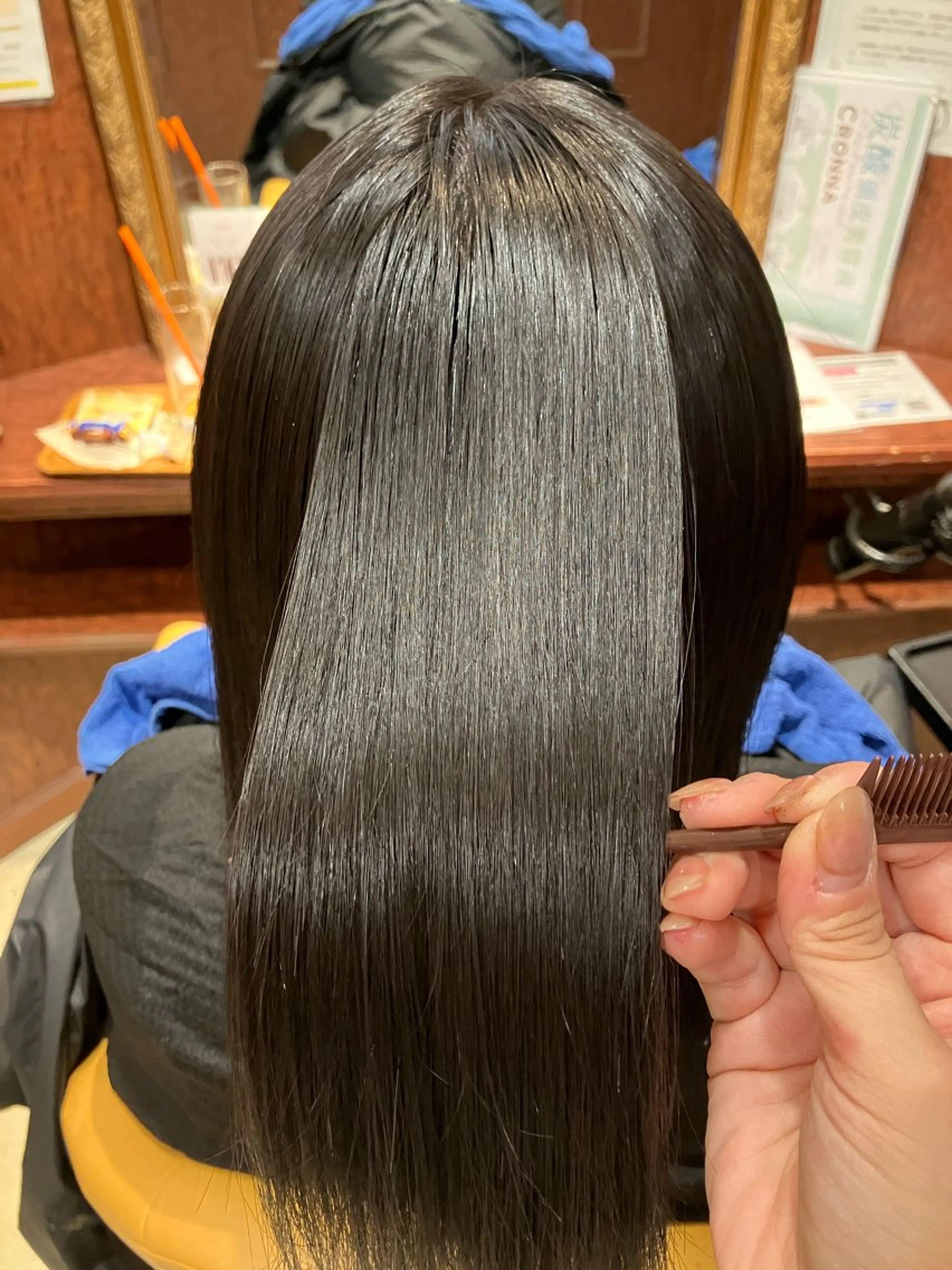 カットなし縮毛矯正の写真