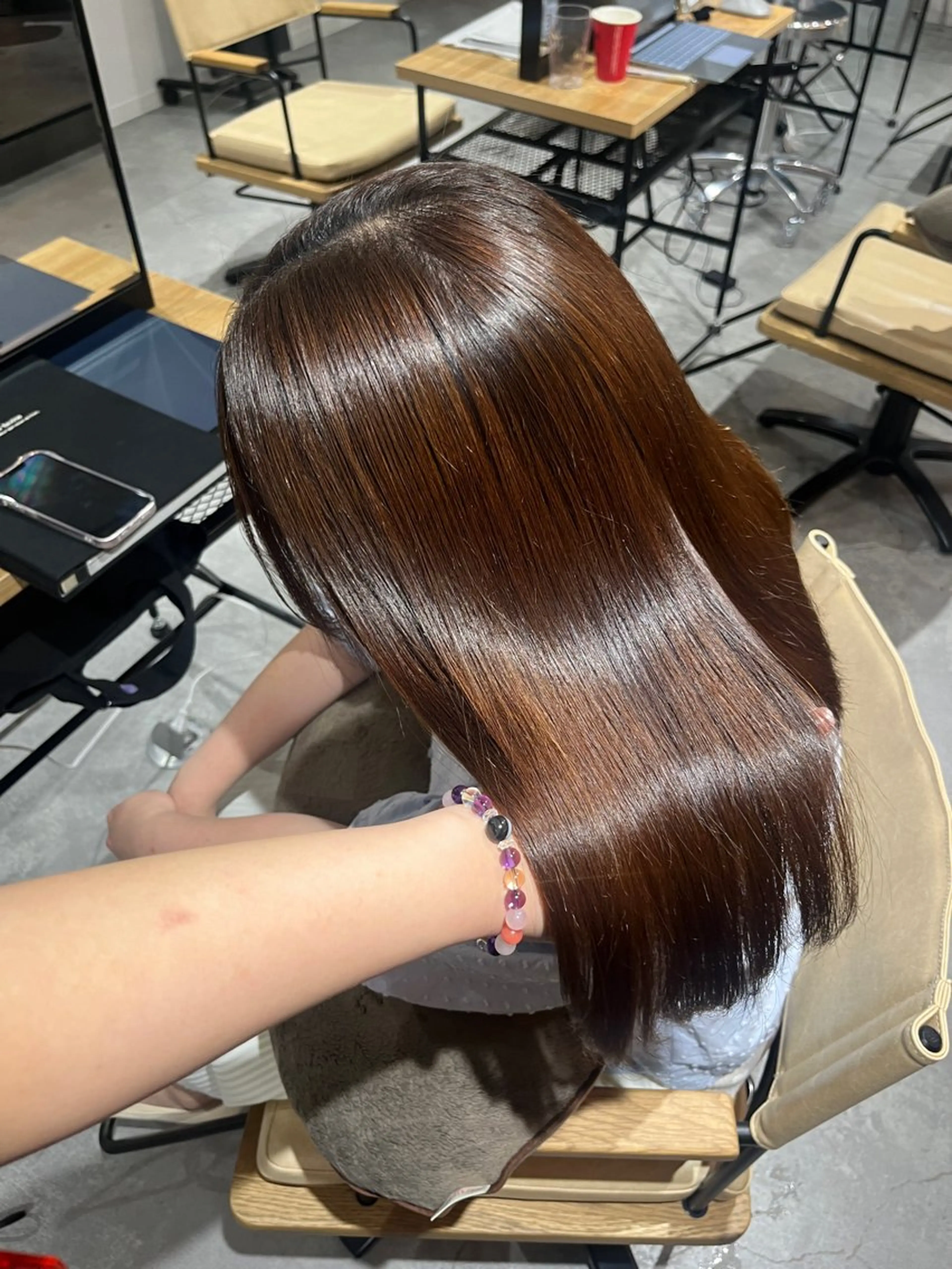 ロング 縮毛矯正 美優 🪽🎀のヘアスタイル