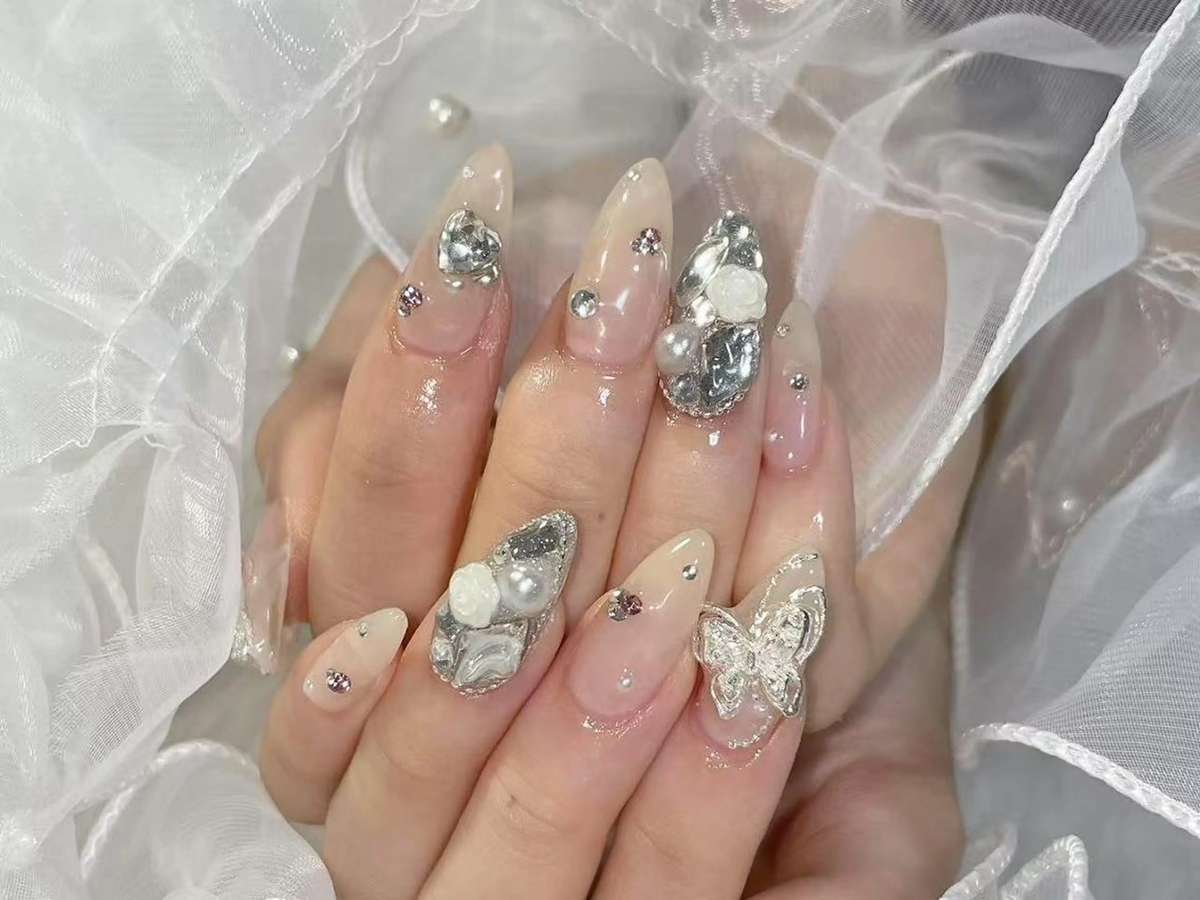 ネイル 韓国ネイル ワンホンネイル ハンドネイル kotoネイル 大宮店のネイルデザイン