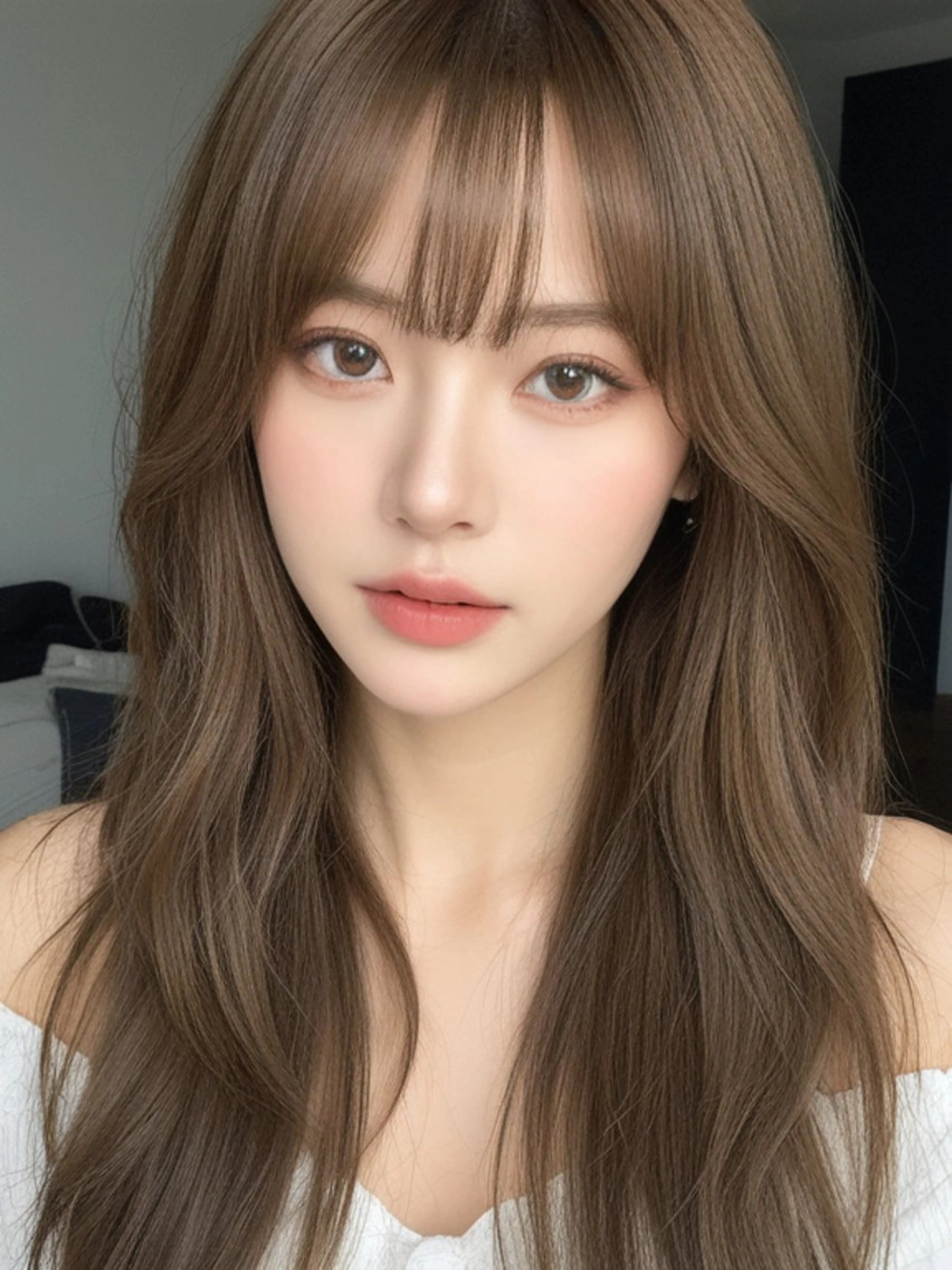 【⭐️定評🈶⭐️】韓国風艶イルミナカラー+うる艶オーダメイドトリートメント✨の写真