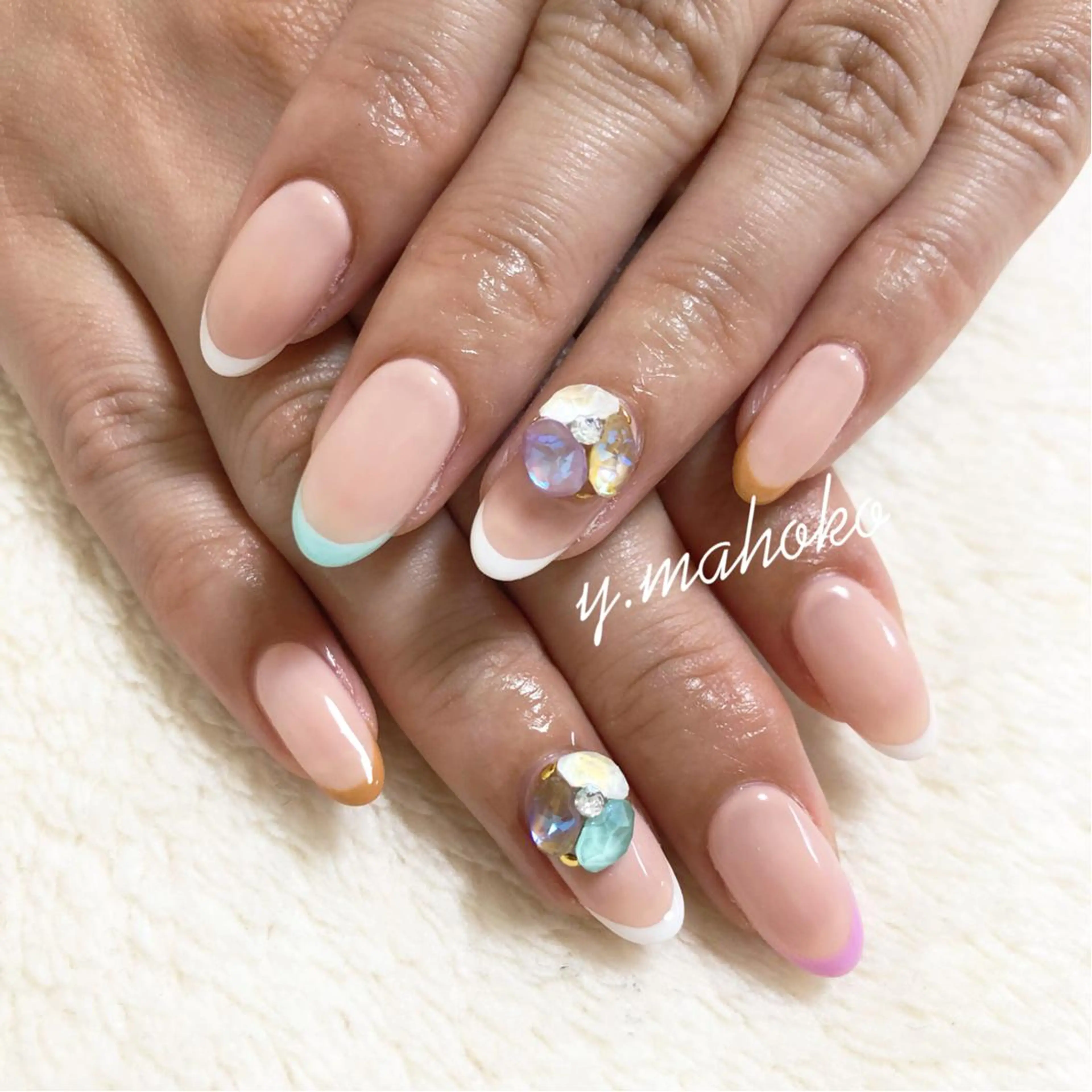 ネイル ハンドネイル She nail studio 原宿所属・パラジェル有/ スカルプ/mahoのネイルデザイン