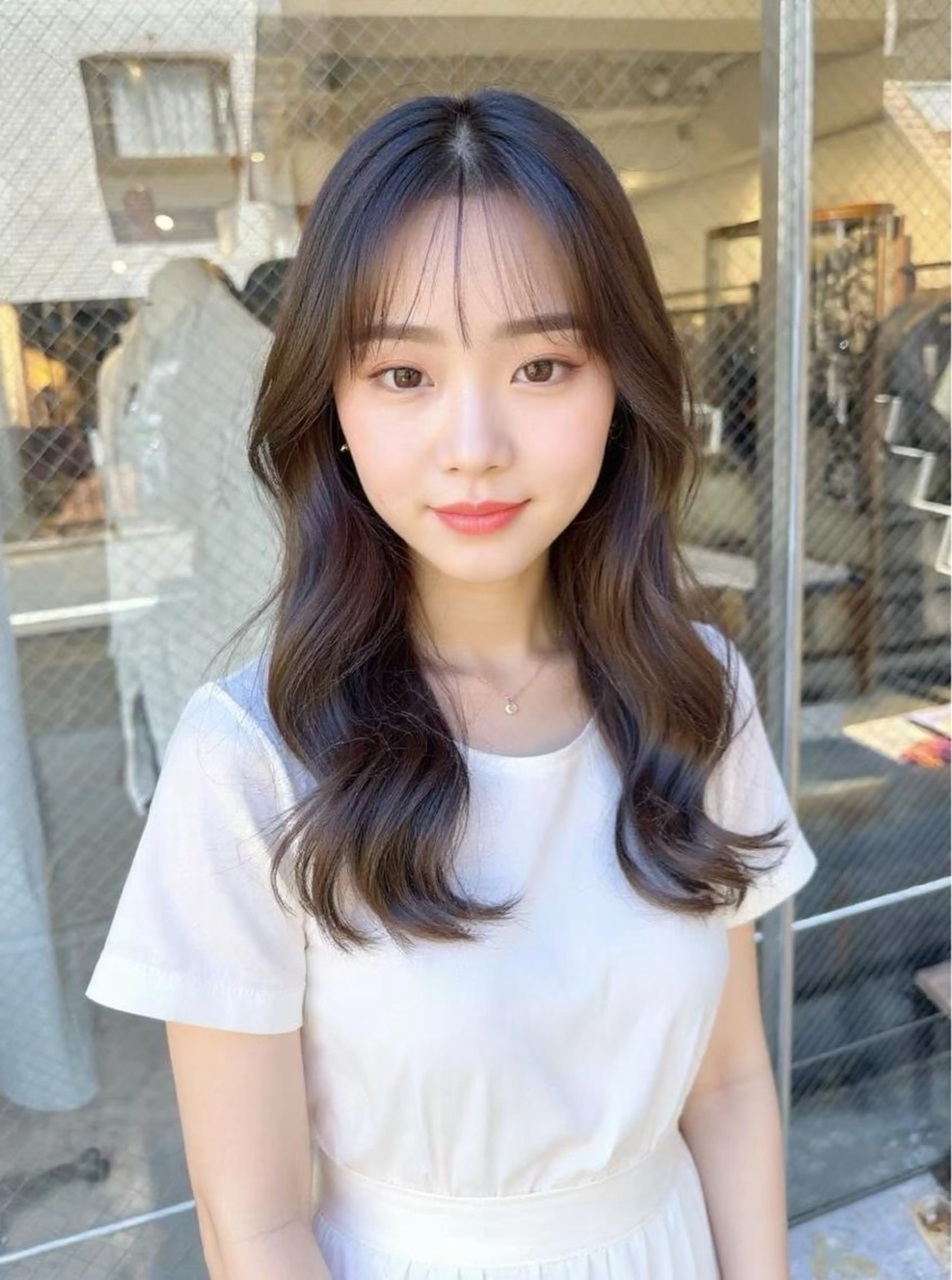 ミディアム カット ヘアカラー トリートメント VLOW nex the salon所属・韓国風/髪質改善/ ナガヤアキラのヘアスタイル