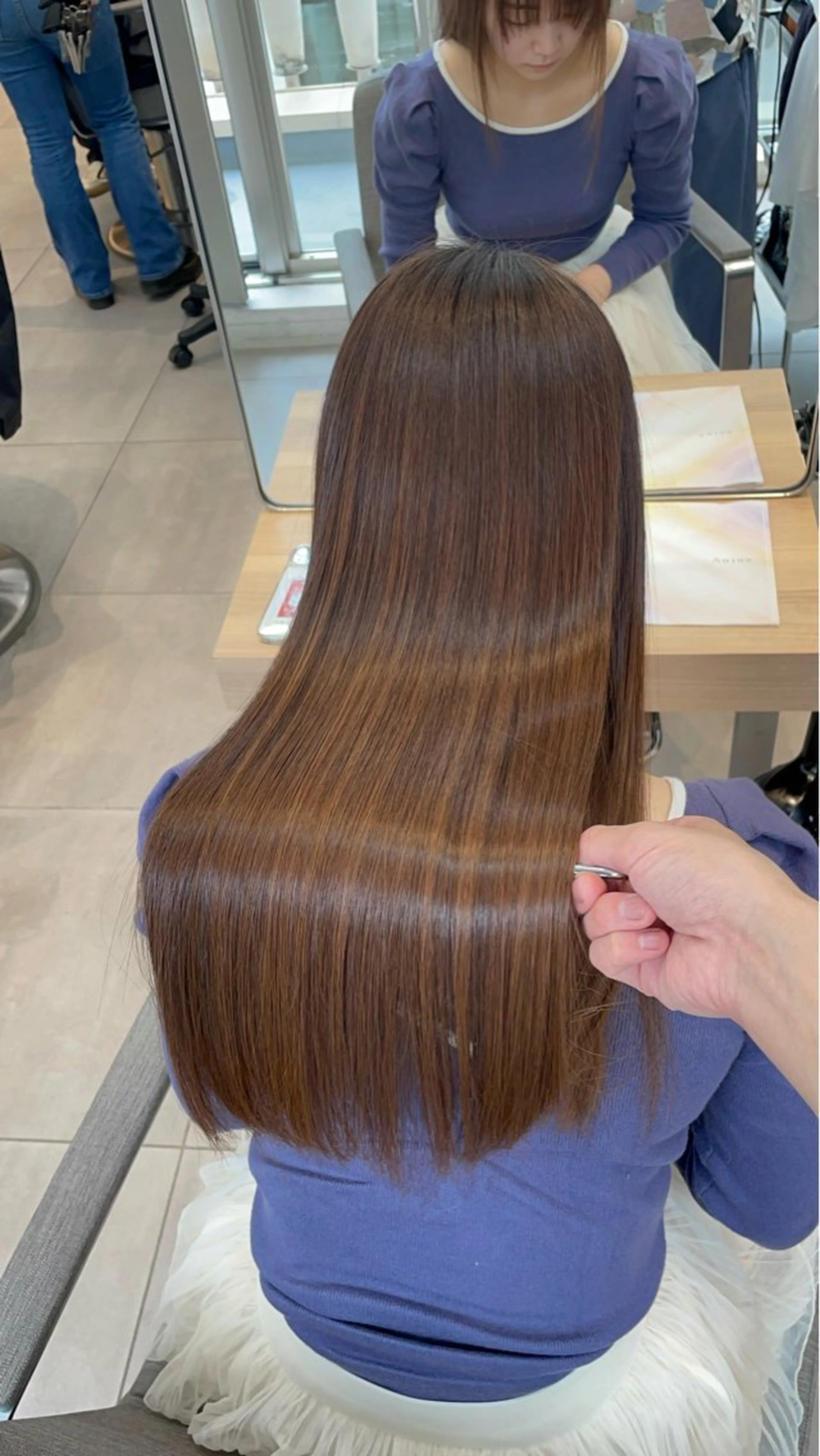 ロング パーマ カット 縮毛矯正 トリートメント ヘッドスパ ✨髪質改善✨美髪 矯正🫧小泉のヘアスタイル