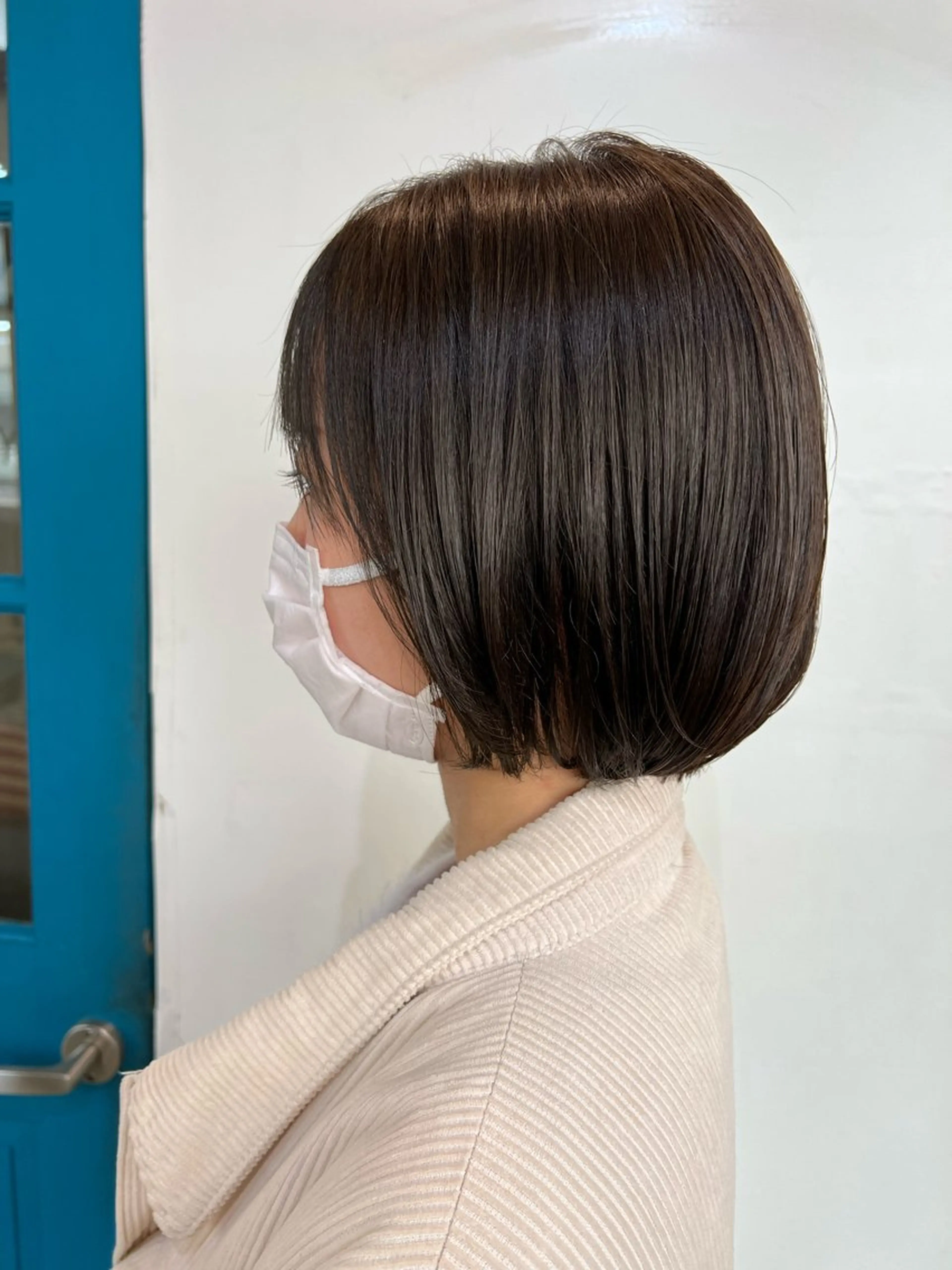 ショート カラー アッシュ アッシュブラウン ブラウンカラー ボブ KANA/ボブ/ インナーカラー/艶髪のヘアスタイル