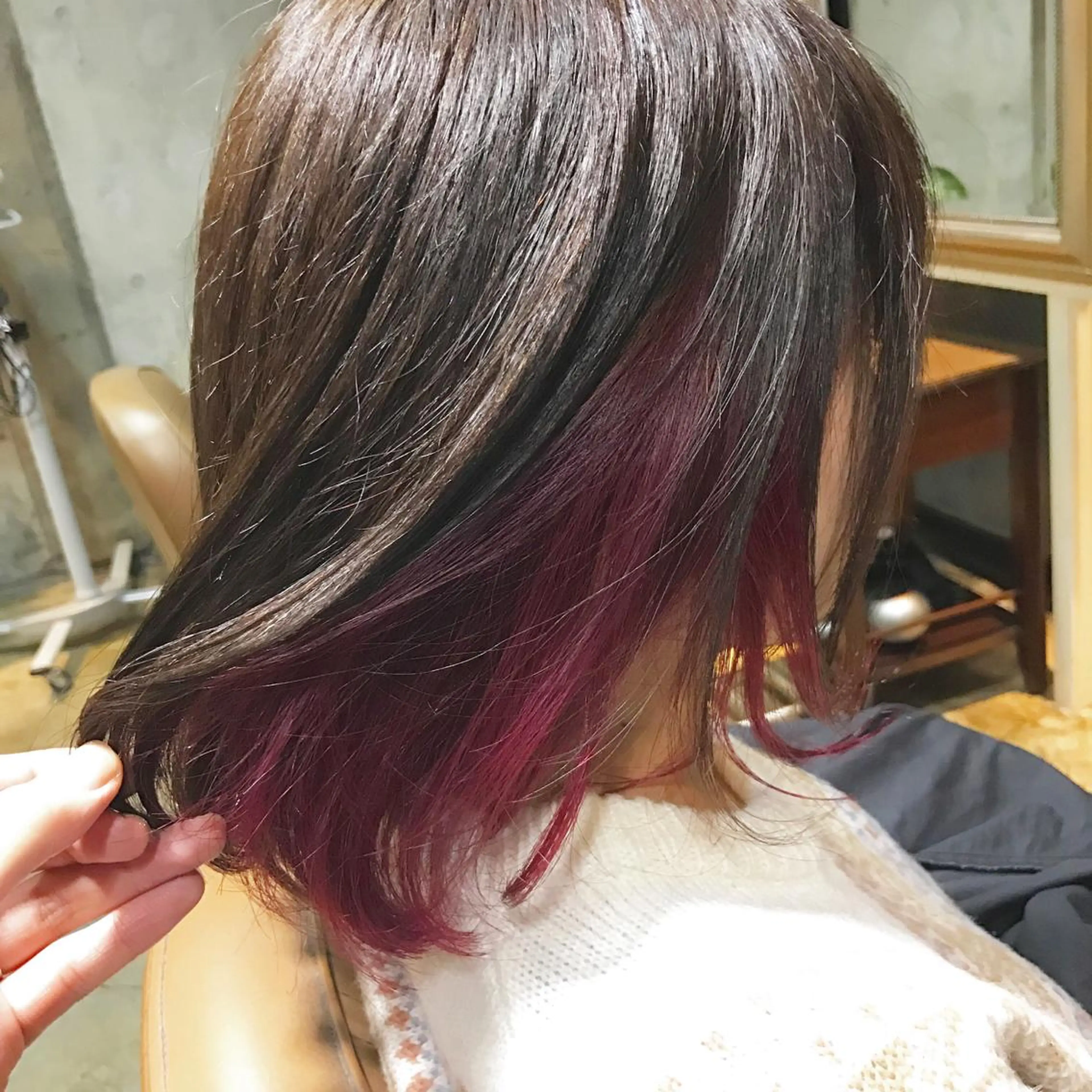 ミディアム カラー パーマ ヘアアレンジ メンズ キッズ ネイル マツエク・マツパ メンズインナーカラー インナーカラー サロンドミルク 原宿のヘアスタイル