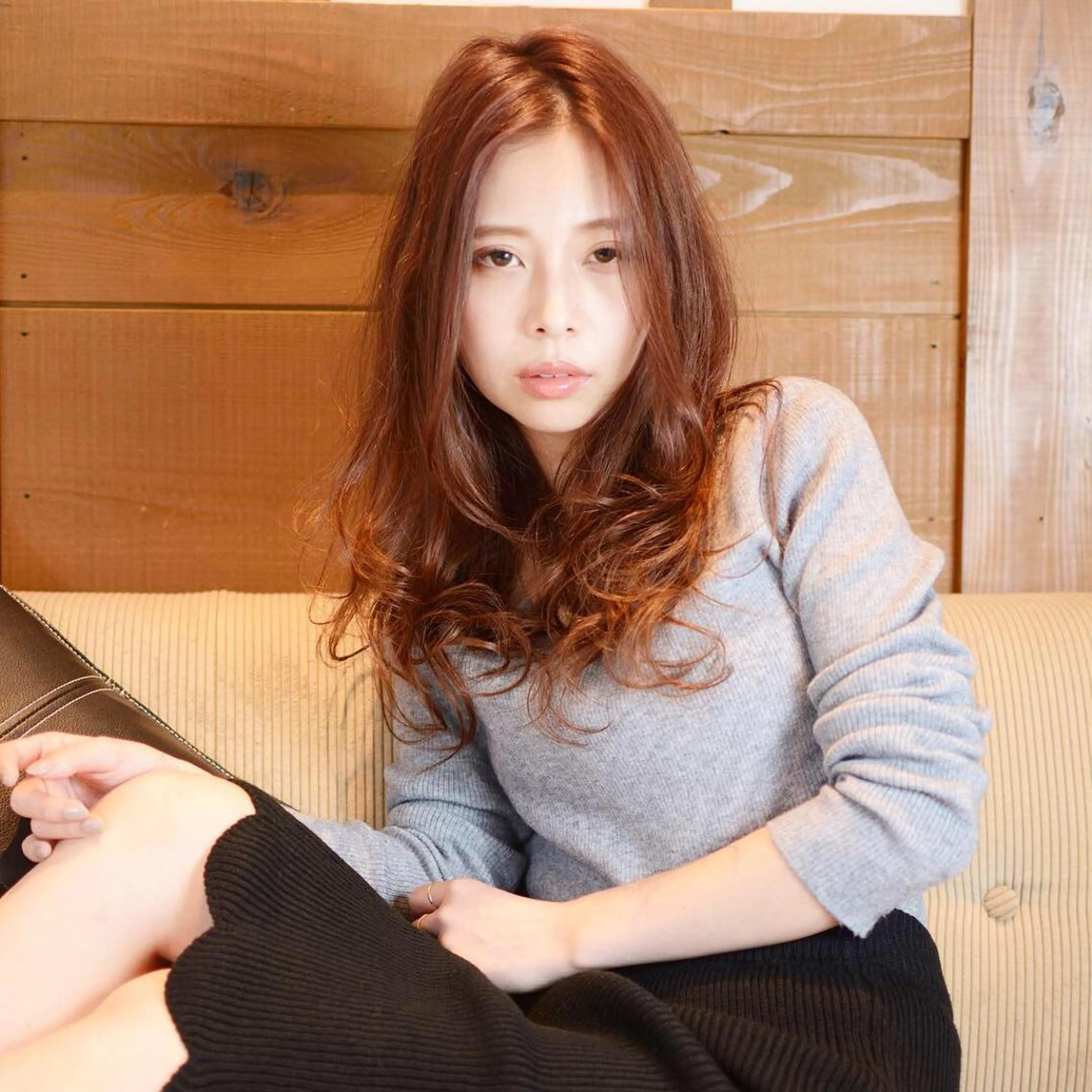 ロング パーマ 服部 聡洋のヘアスタイル