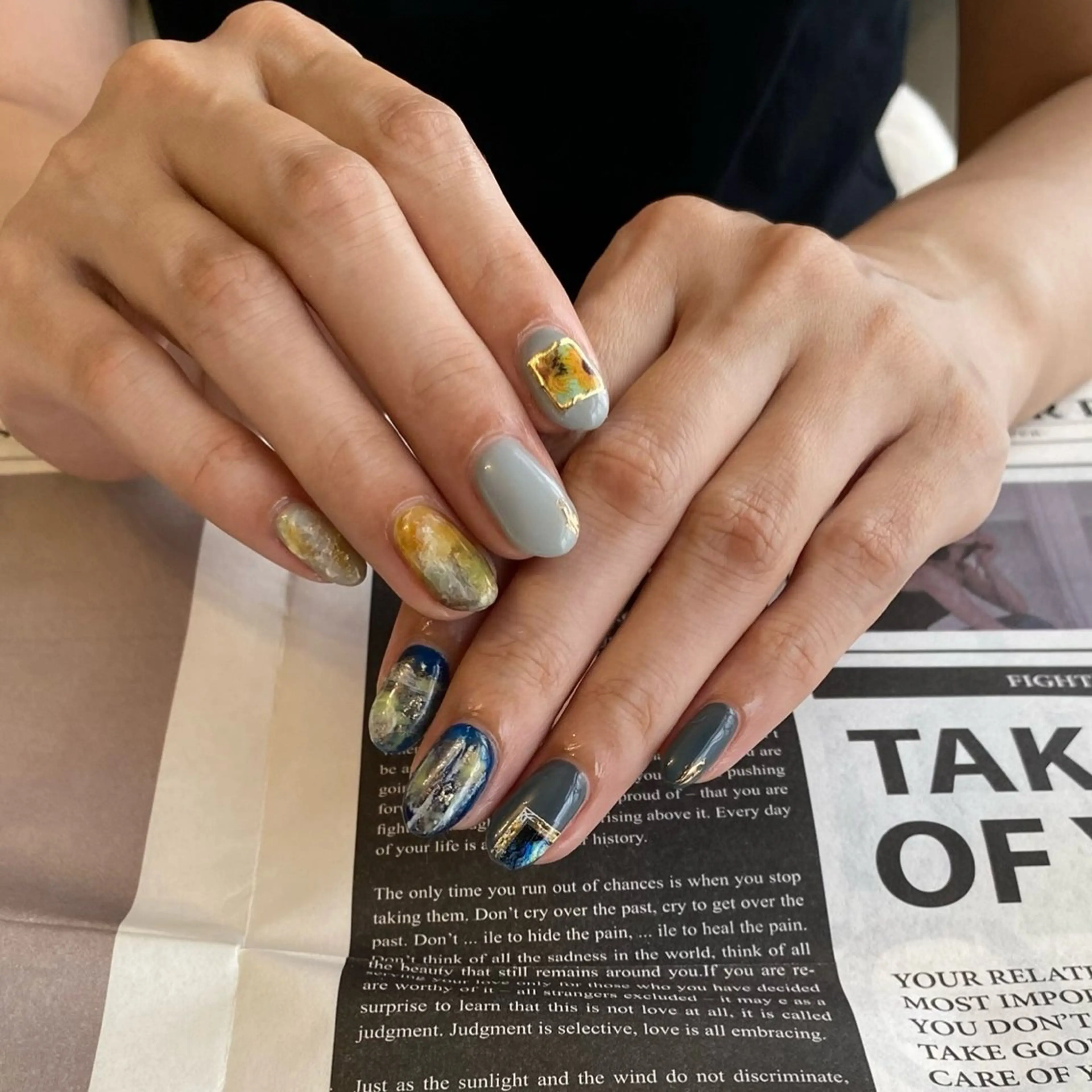 ネイル 持ち込み ハンドネイル ハンドケア nail salon maniのネイルデザイン