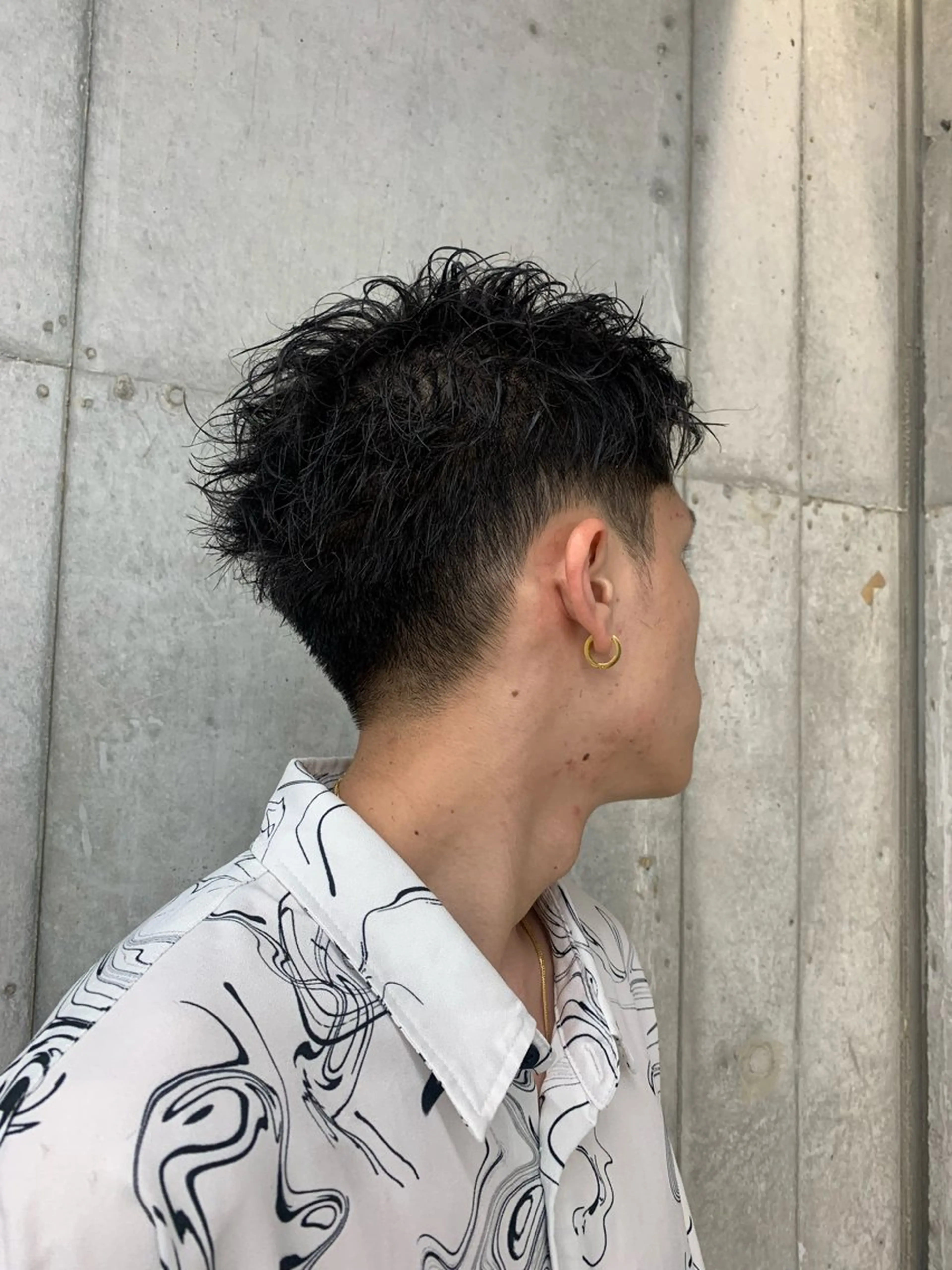 メンズ アップバング 刈り上げ LIPPS hair 立川店所属・メンズ特化美容師 金子由翔のヘアスタイル