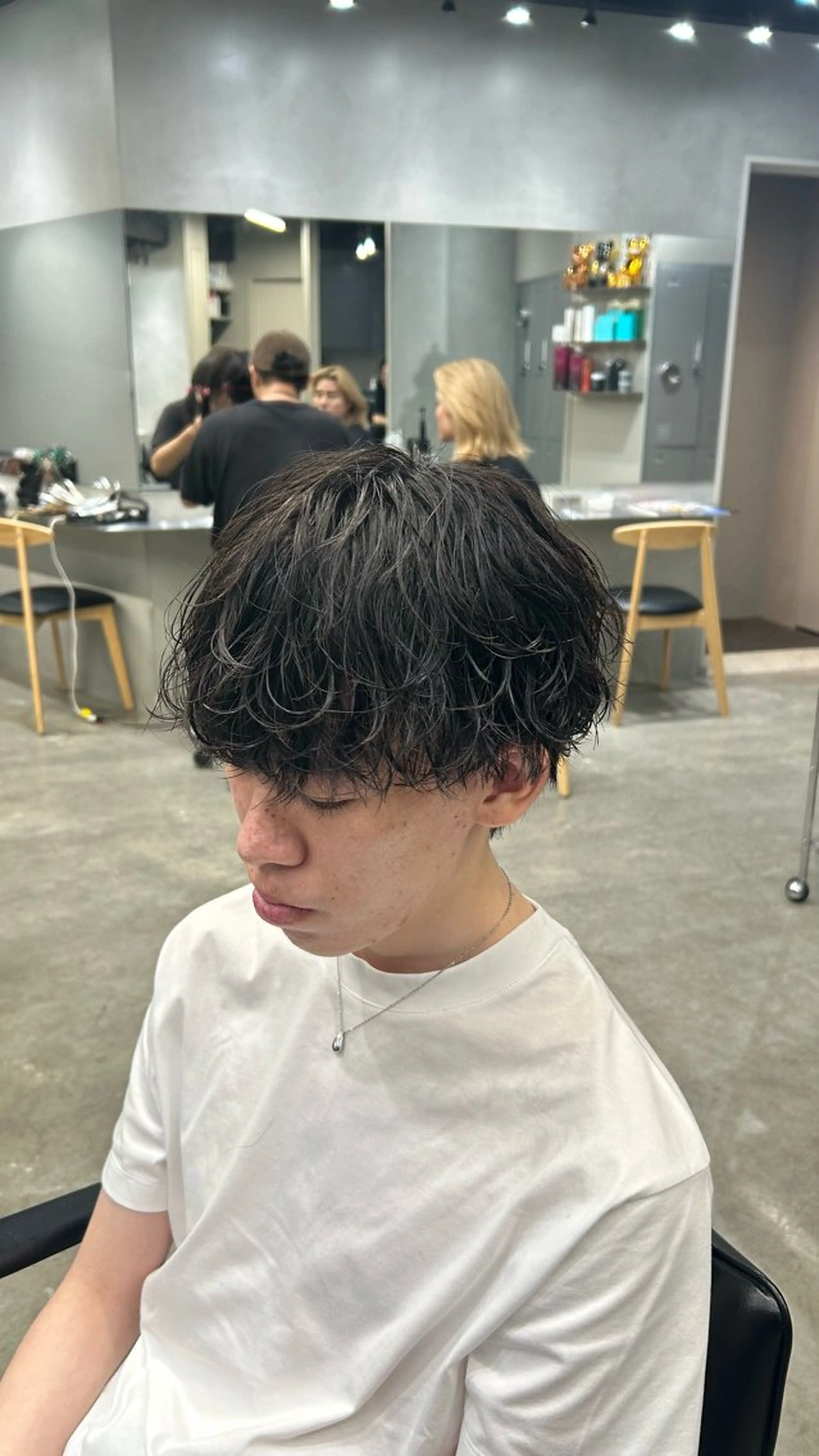 パーマ メンズ 藤平海音/fifth PARKのヘアスタイル