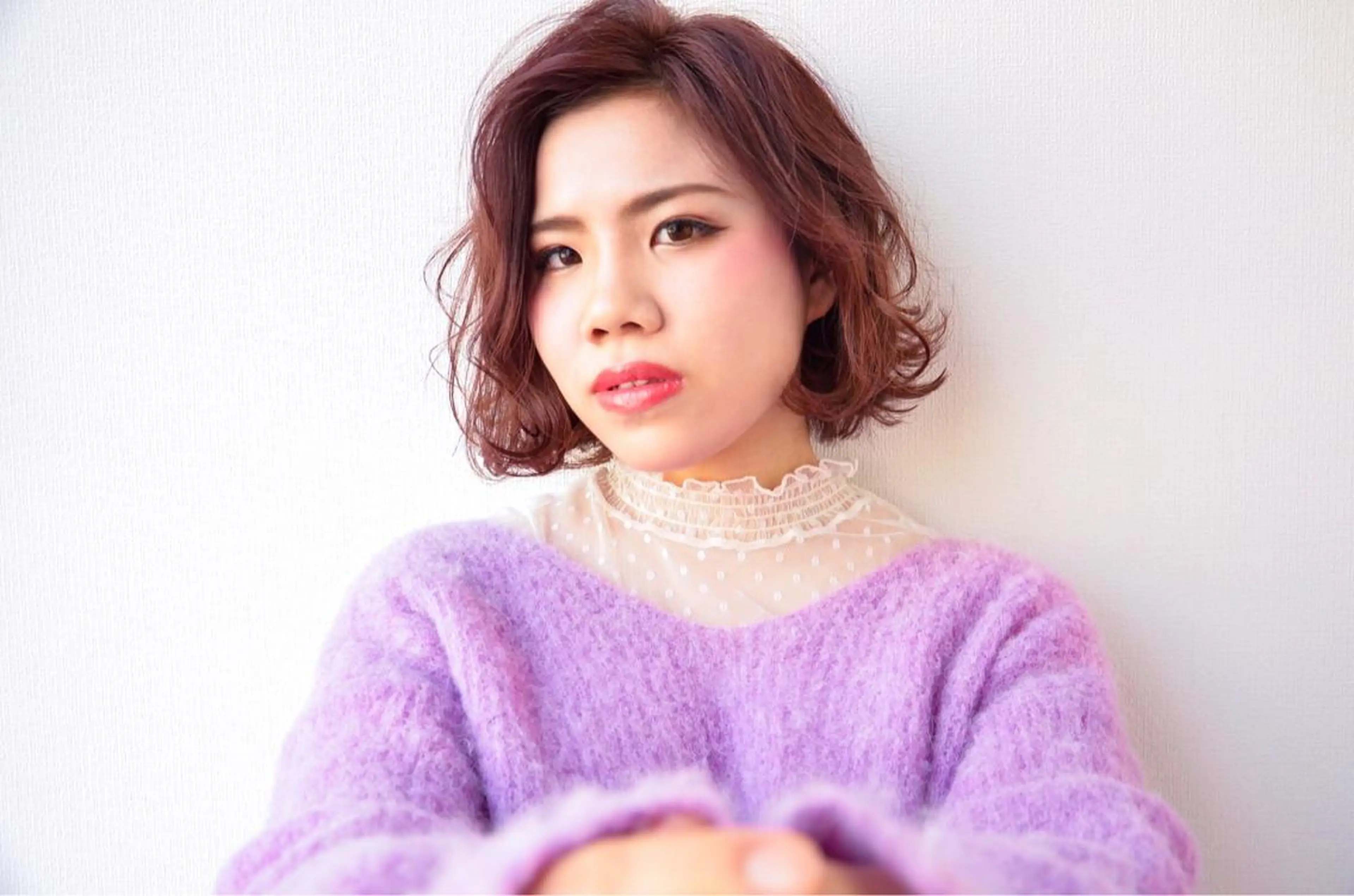 ショート カラー パーマ アッシュ ピンクカラー ピンクアッシュ ボブ sketcH.所属・中村 ダイスケのその他イメージ