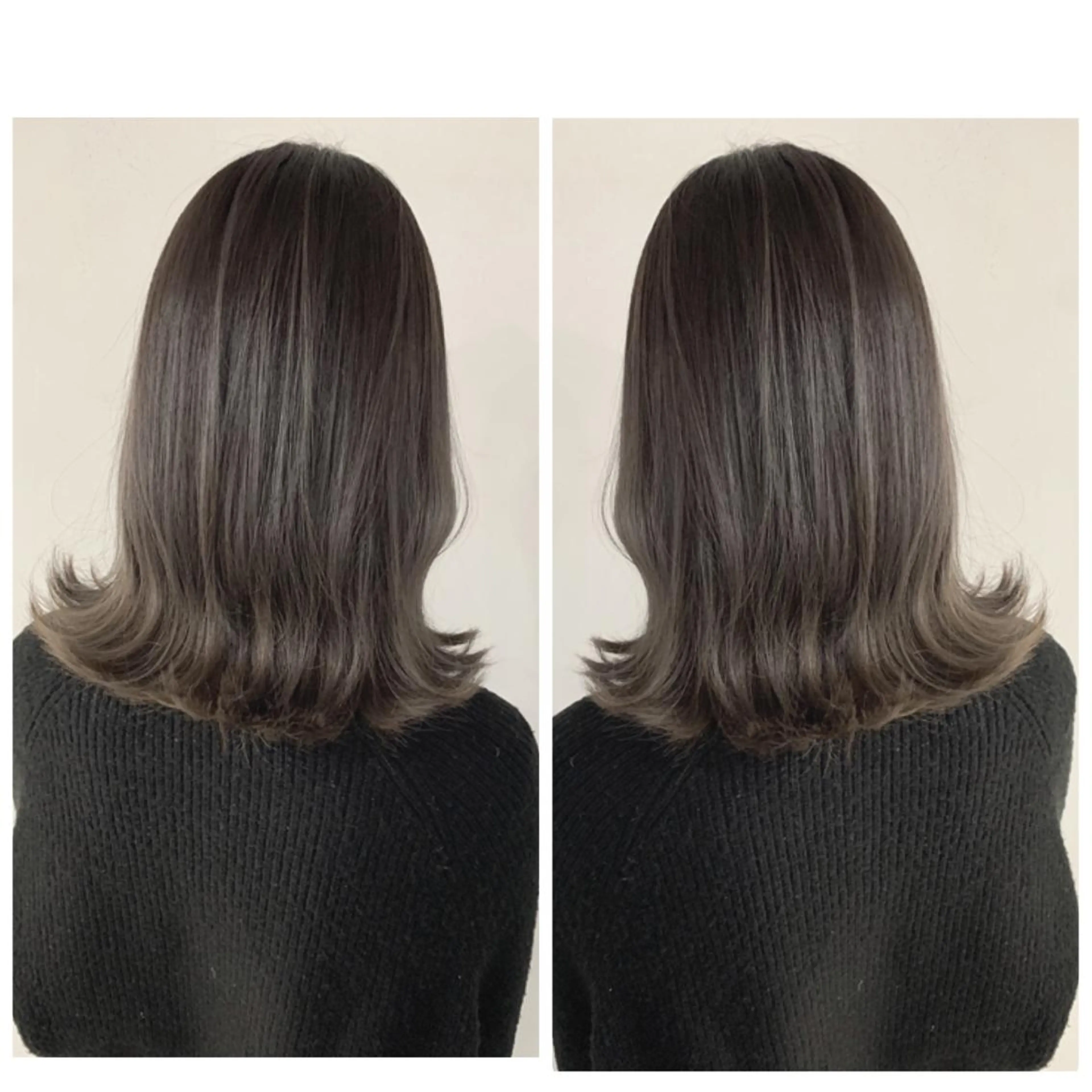 セミロング カラー カット ヘアカラー トリートメント 京都大人女性ショート 徒歩1分/秋山のヘアスタイル