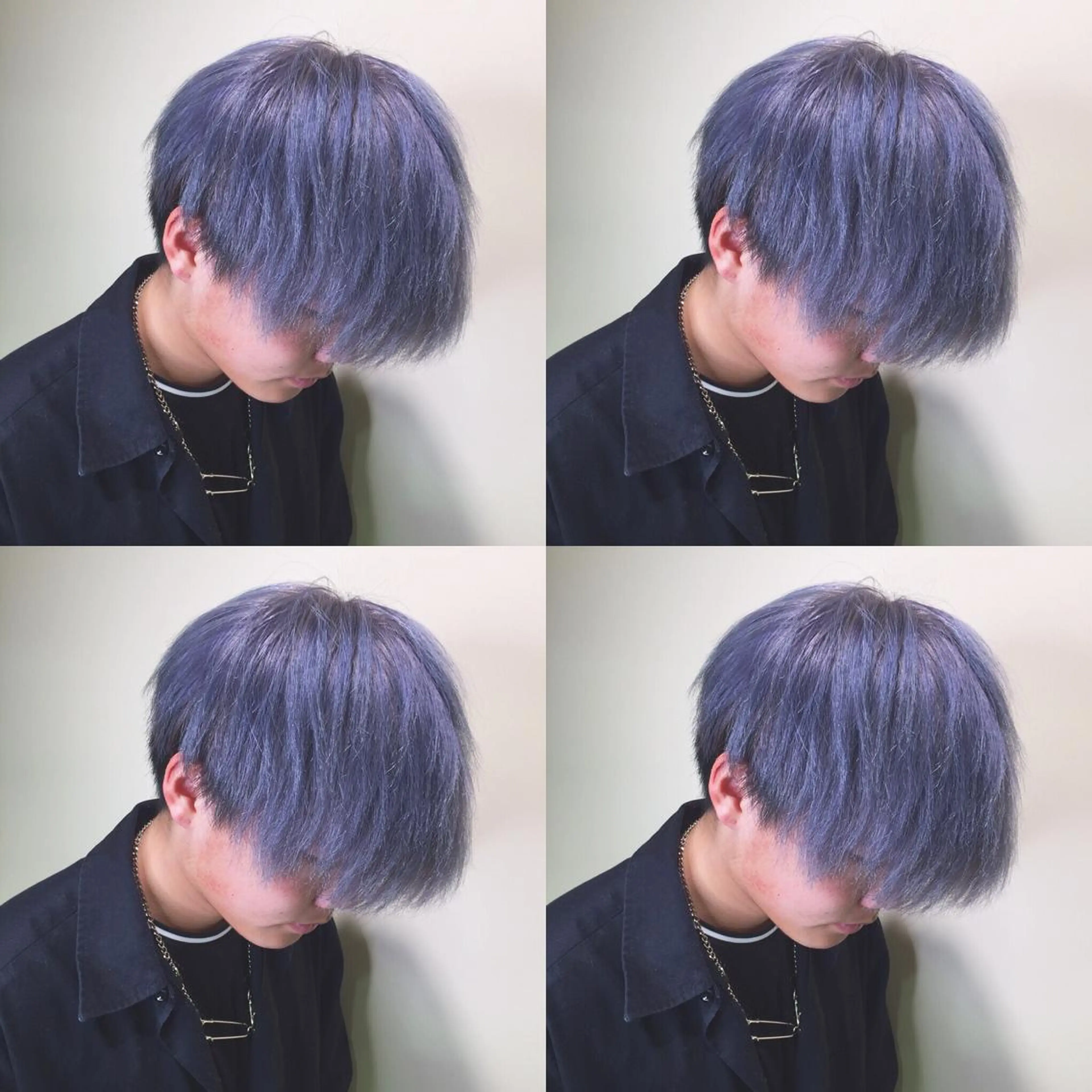 カラー メンズ メンズハイトーン ブルーカラー ハイトーンカラー シルバー 縮毛矯正 トリートメント 🌻Insta指名 NO.1🌻Shoのヘアスタイル