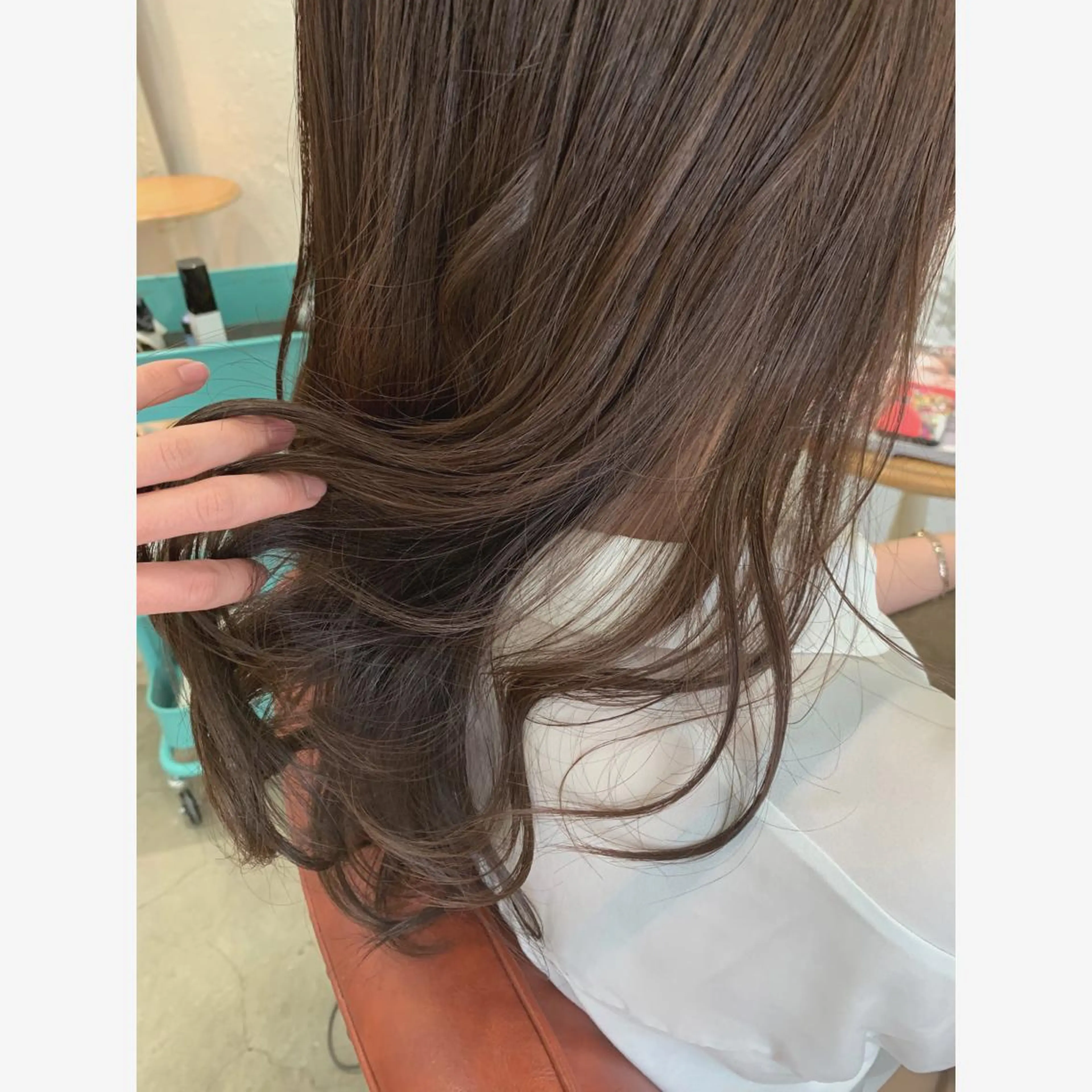 ロング カラー カット ヘアカラー fio マナミのヘアスタイル