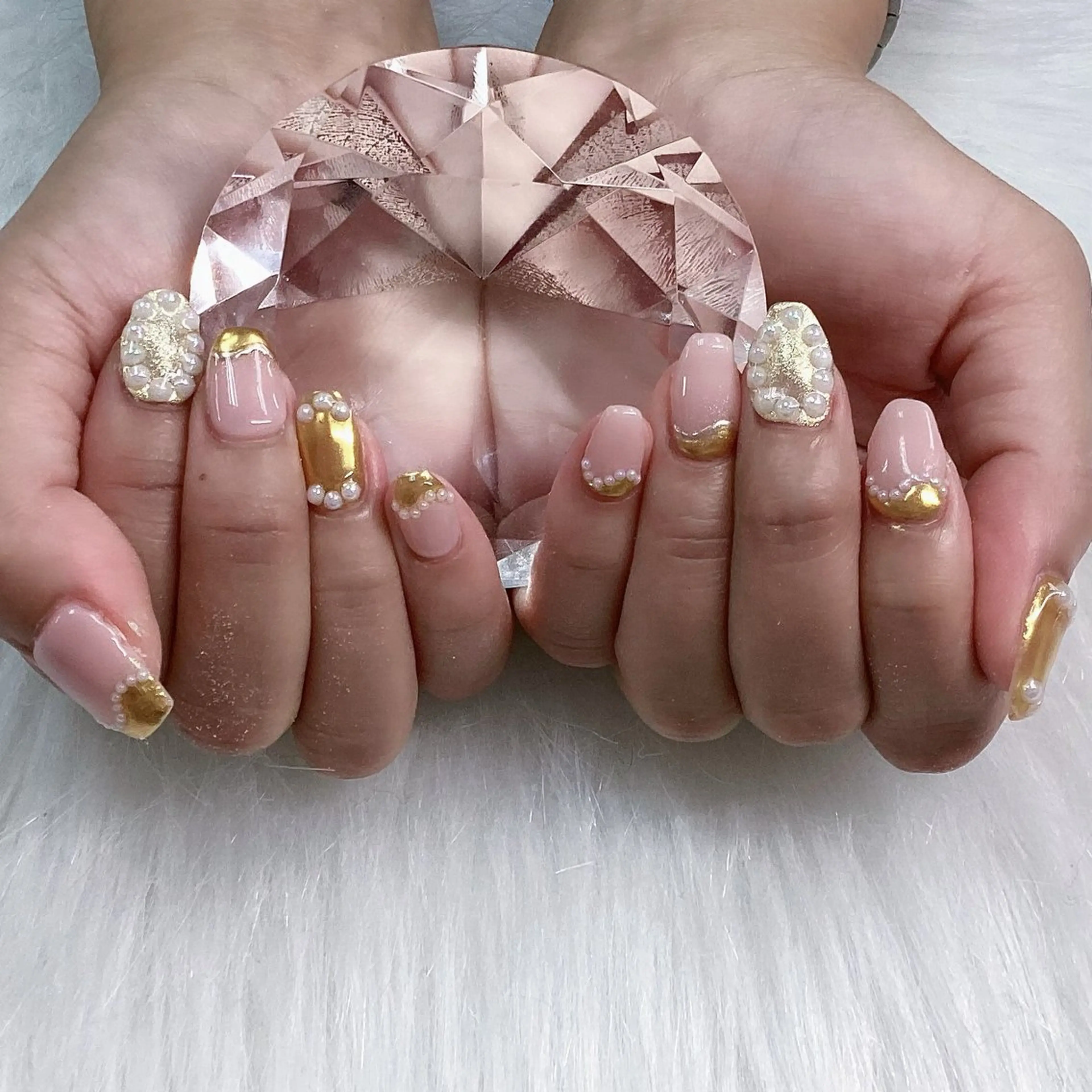 ネイル パーツ全部¥110 サロンミミのネイルデザイン