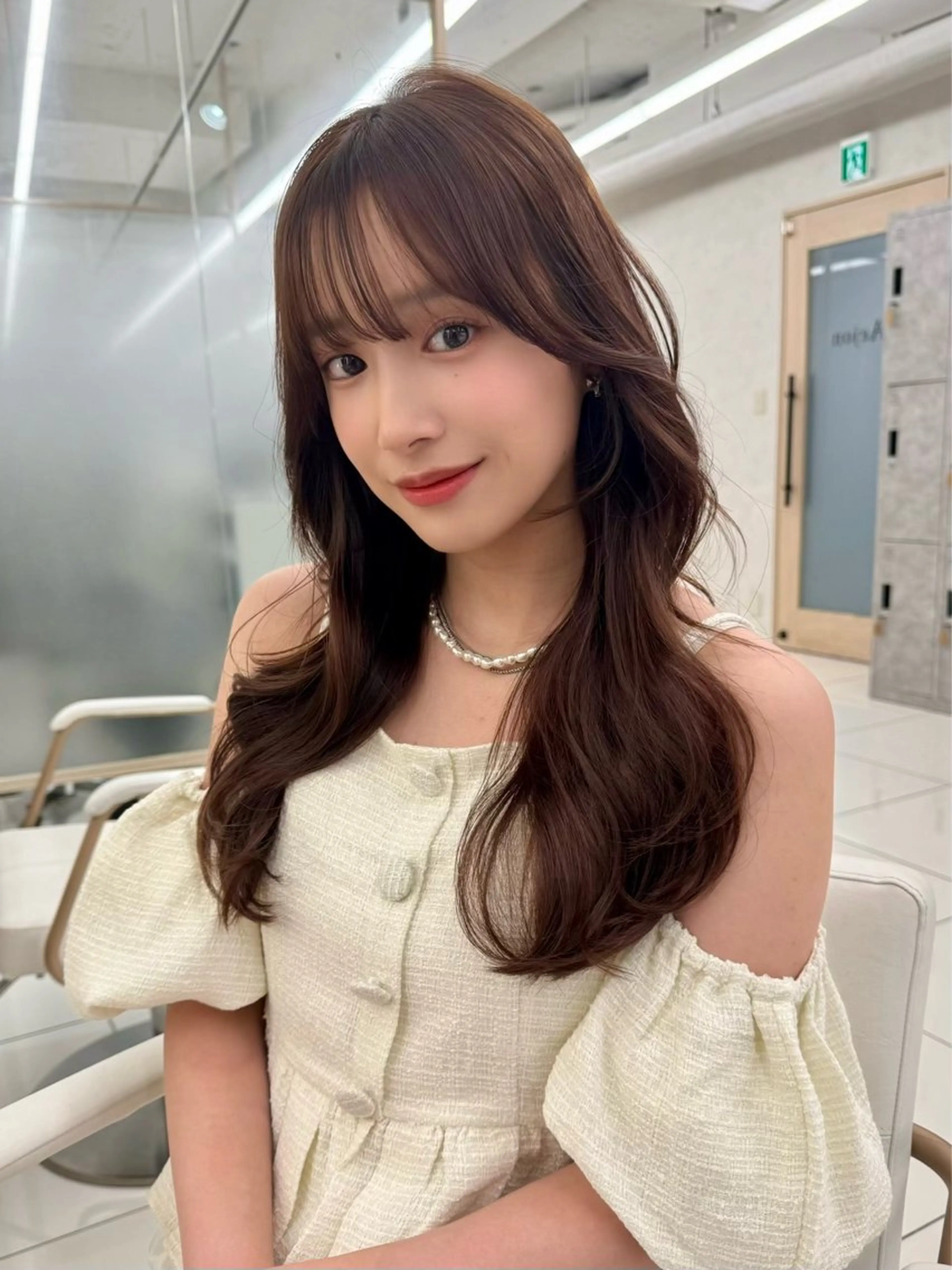 ロング 顔周り🇰🇷韓国 レイヤー/いづみ💞のヘアスタイル