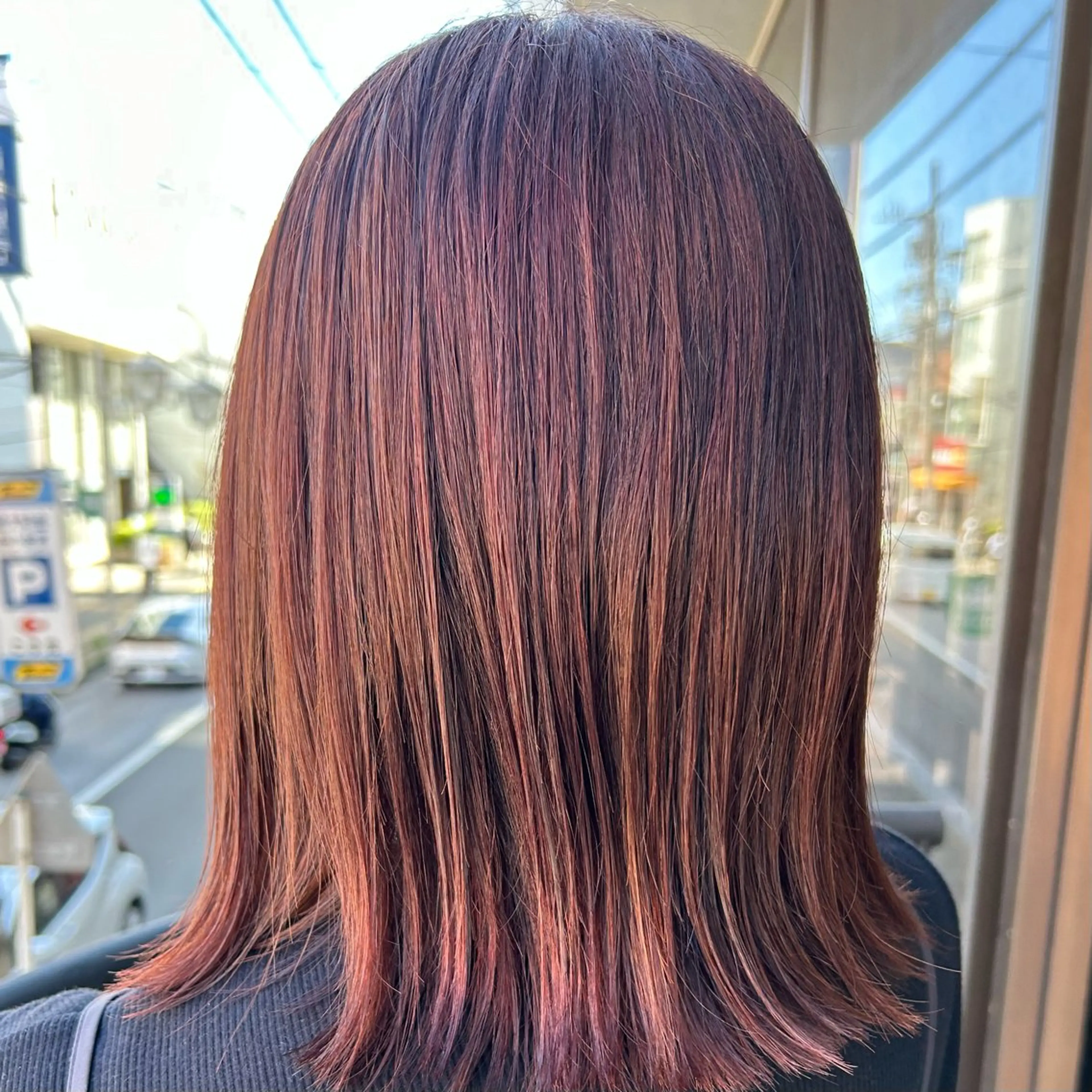 ミディアム enx天王町店 伊藤 愛央のヘアスタイル