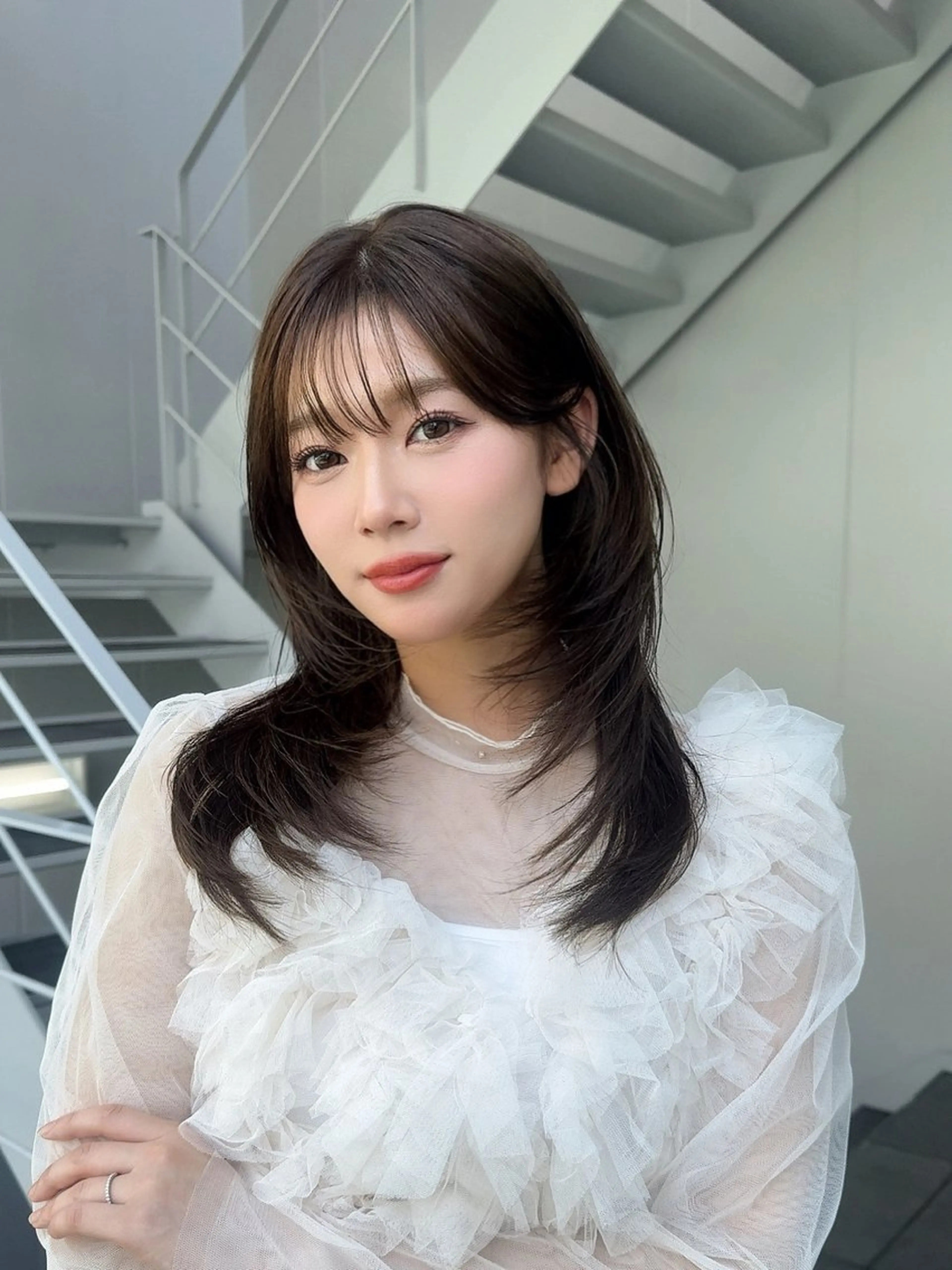 ロング カット ヘアカラー wixymimi　hair salon所属・艶カラー✨レイヤー 𝐚𝐲𝐚𝐤𝐚のヘアスタイル