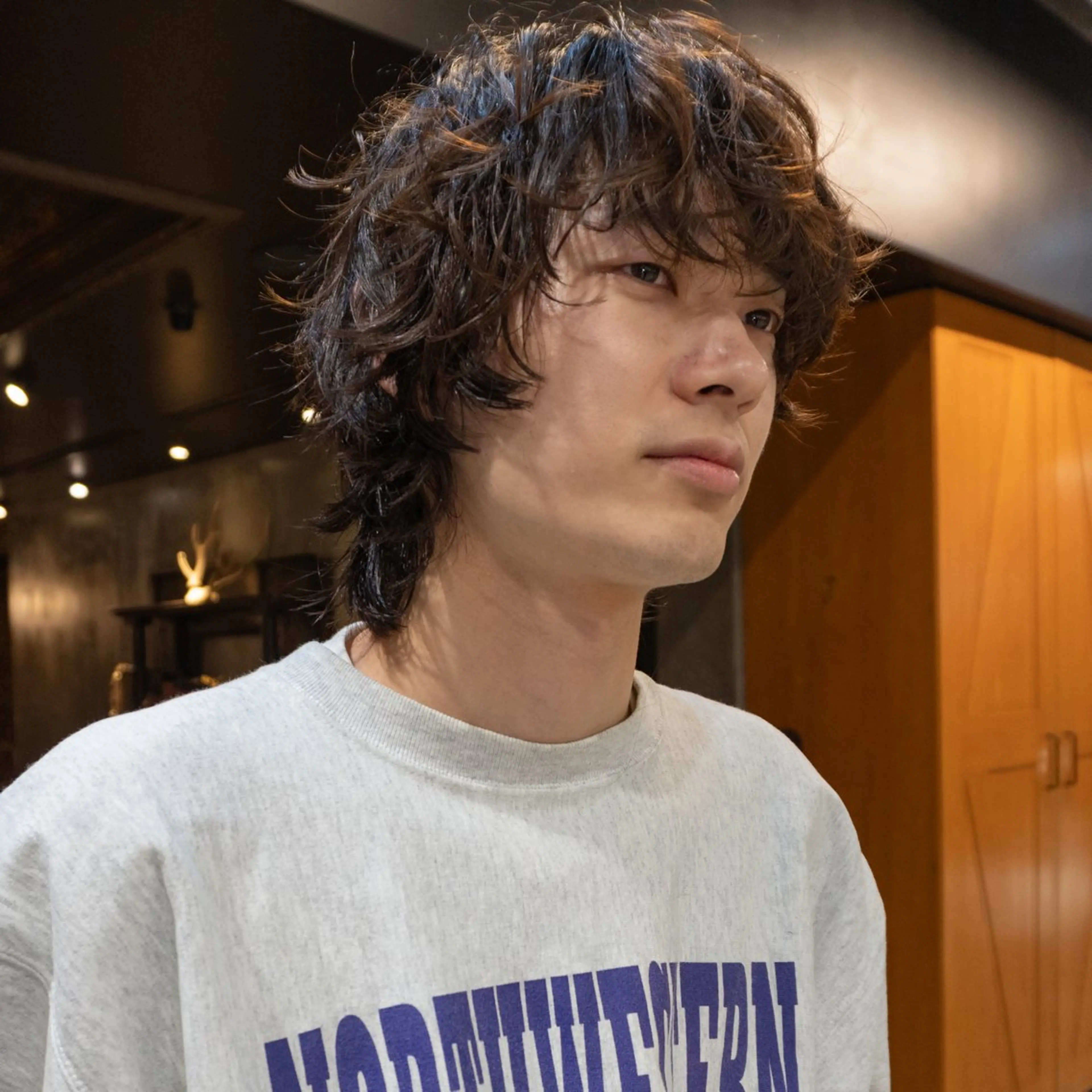 パーマ メンズ メンズパーマ ニュアンスパーマ カット パーマ トリートメント ニュアンスデザイン/ SHOUTOのヘアスタイル