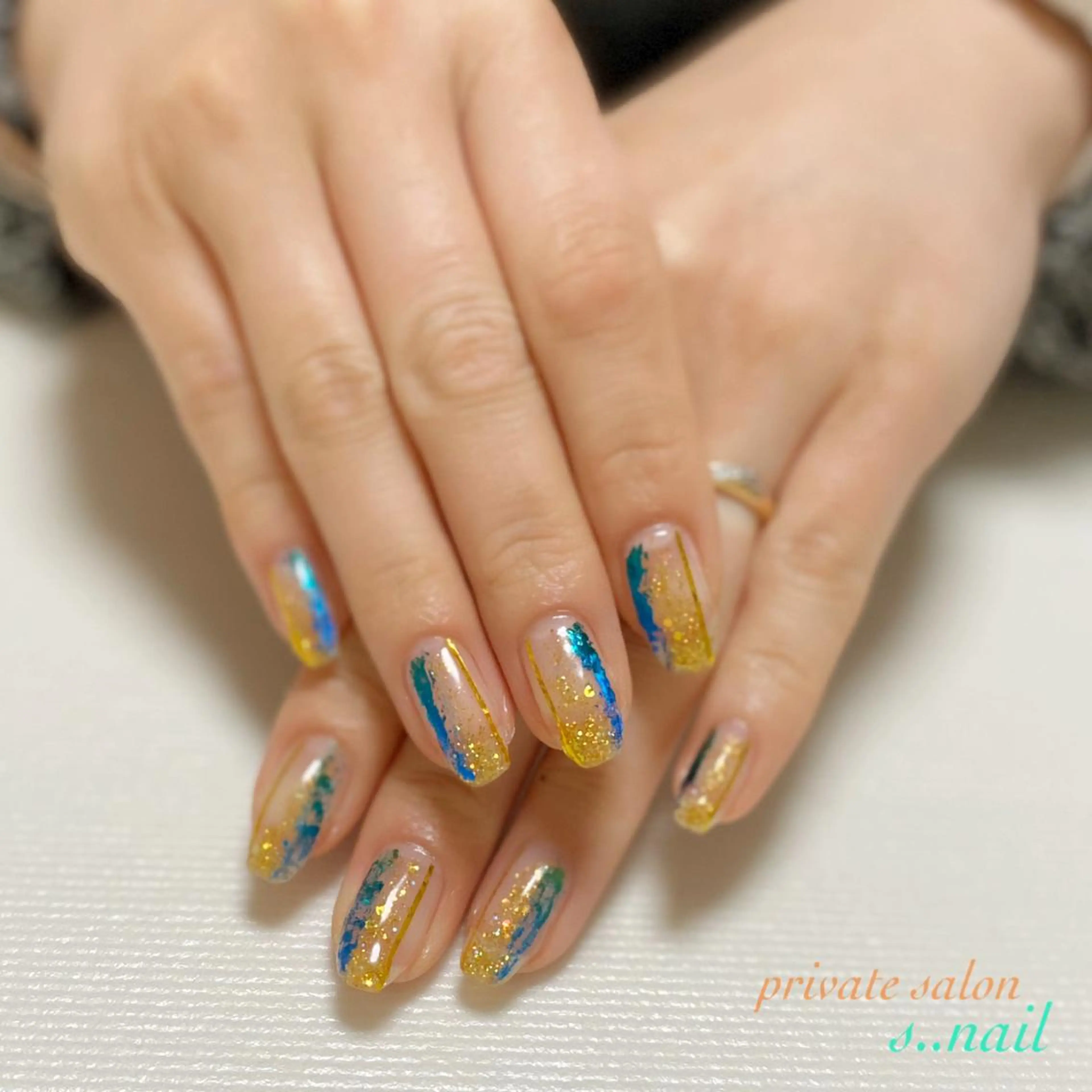 ネイル キラキラネイル ハンドネイル フットネイル s..nail / MORITAのネイルデザイン