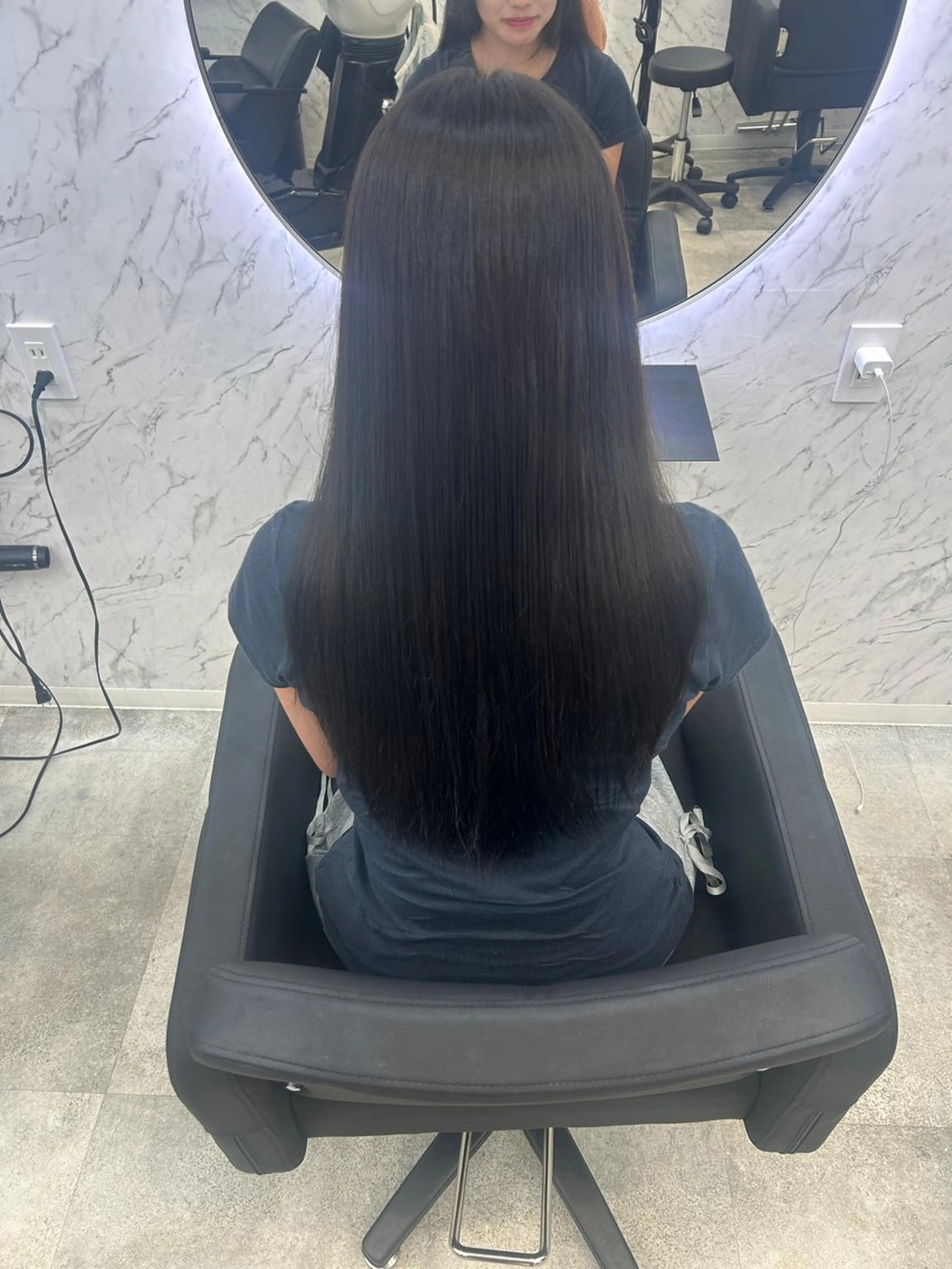 ロング カラー 黒髪 ヘアカラー トリートメント 韓国艶カラー 🇰🇷💎MIUのヘアスタイル