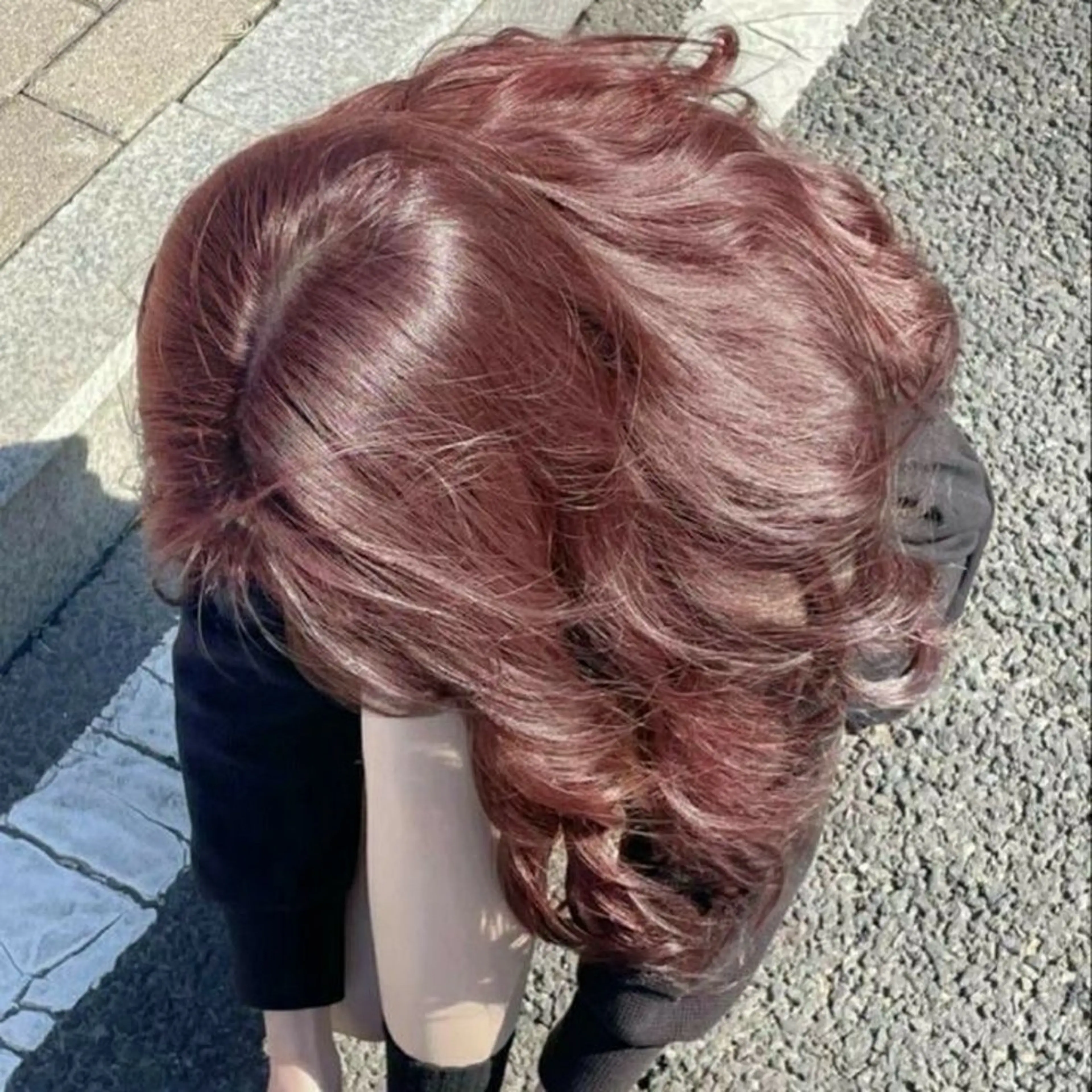 ロング ヘアカラー トリートメント ヘアセット NANA🥀韓国ヘア /レイヤー/暖色🥀のヘアスタイル