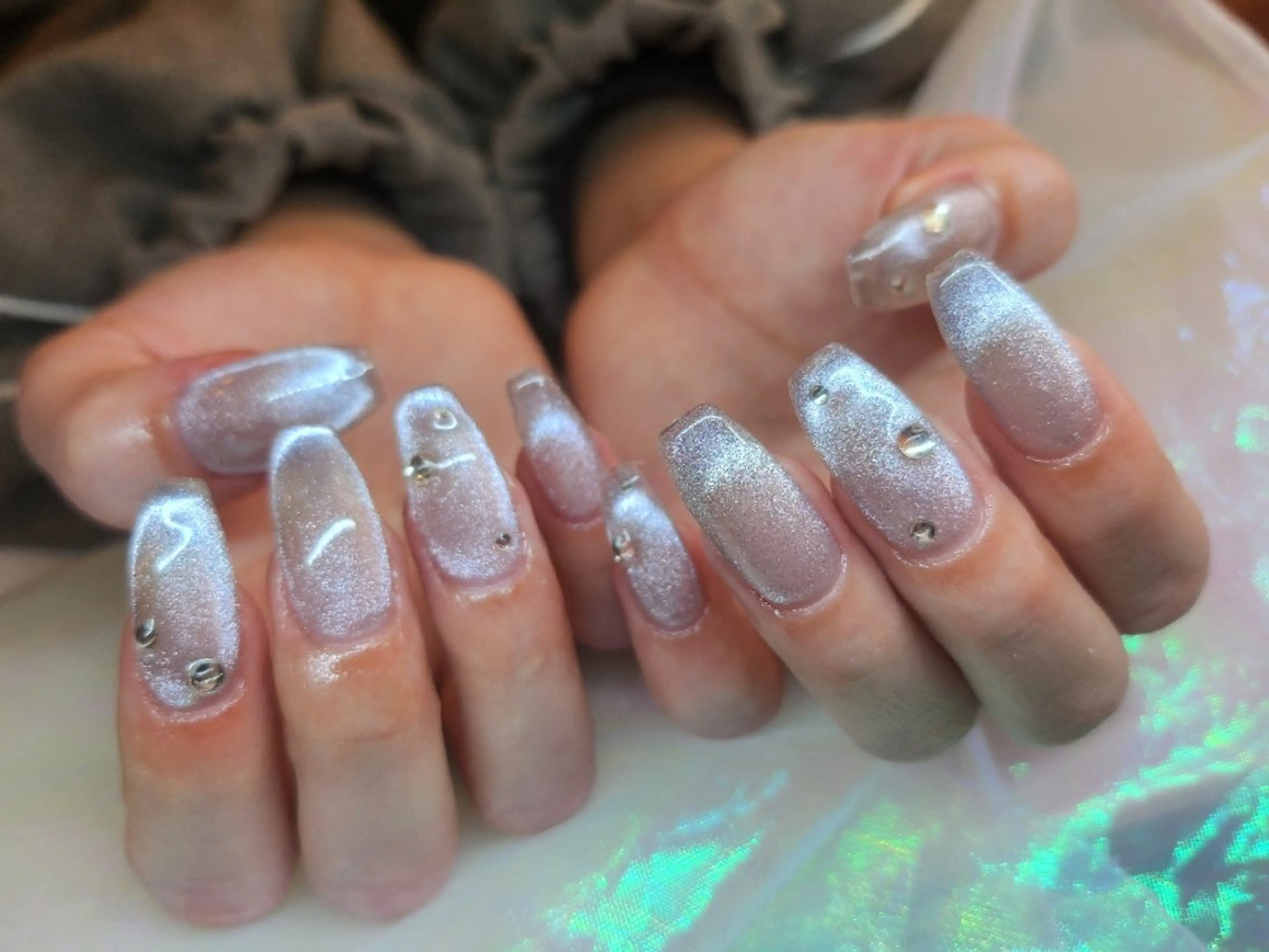 ネイル ハンドネイル 💜bora .のネイルデザイン