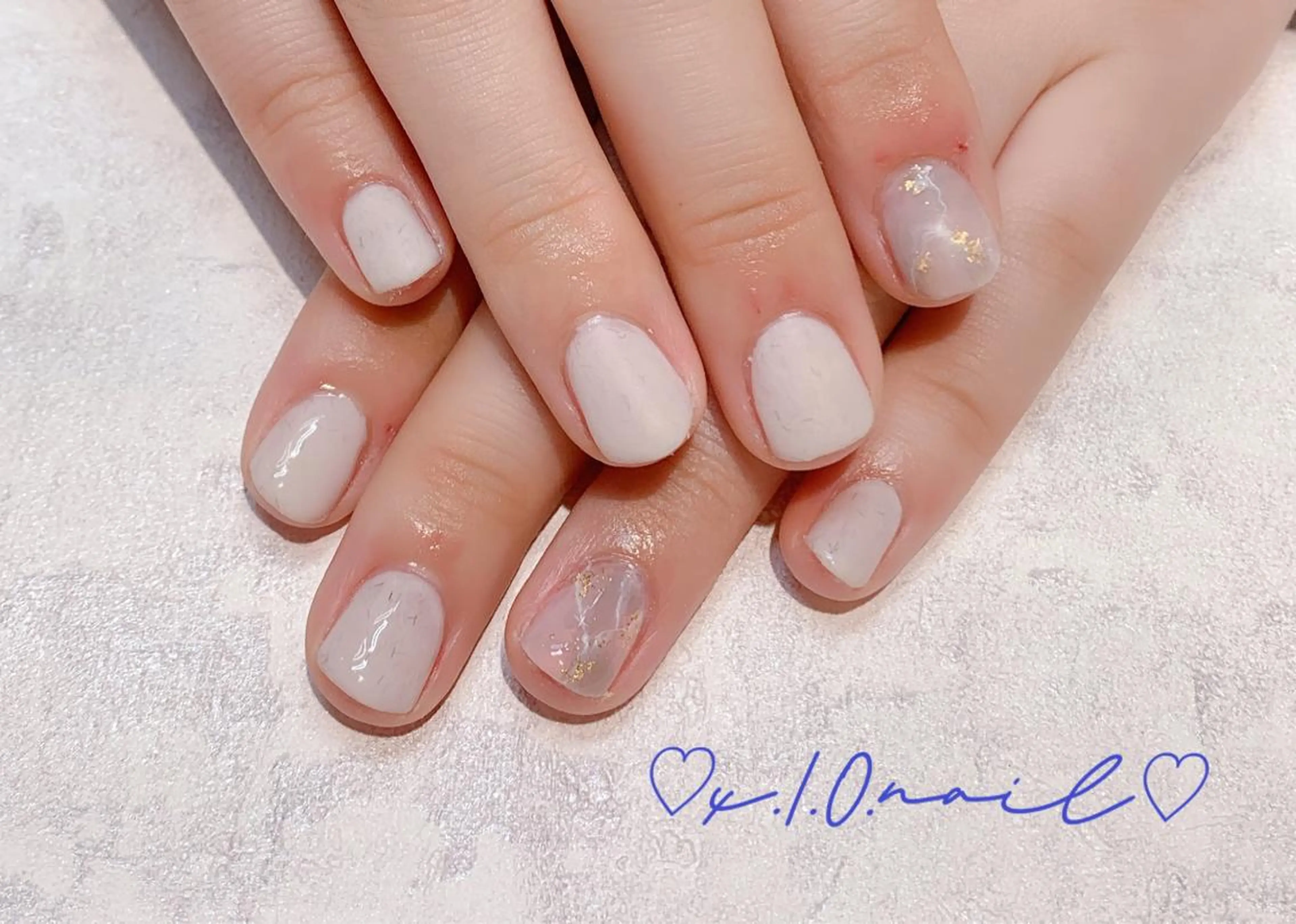 ネイル アニマル柄 アートネイル ニュアンスネイル ショートネイル ネイルチップ ハンドネイル x.1.0.nail ♡Cのネイルデザイン