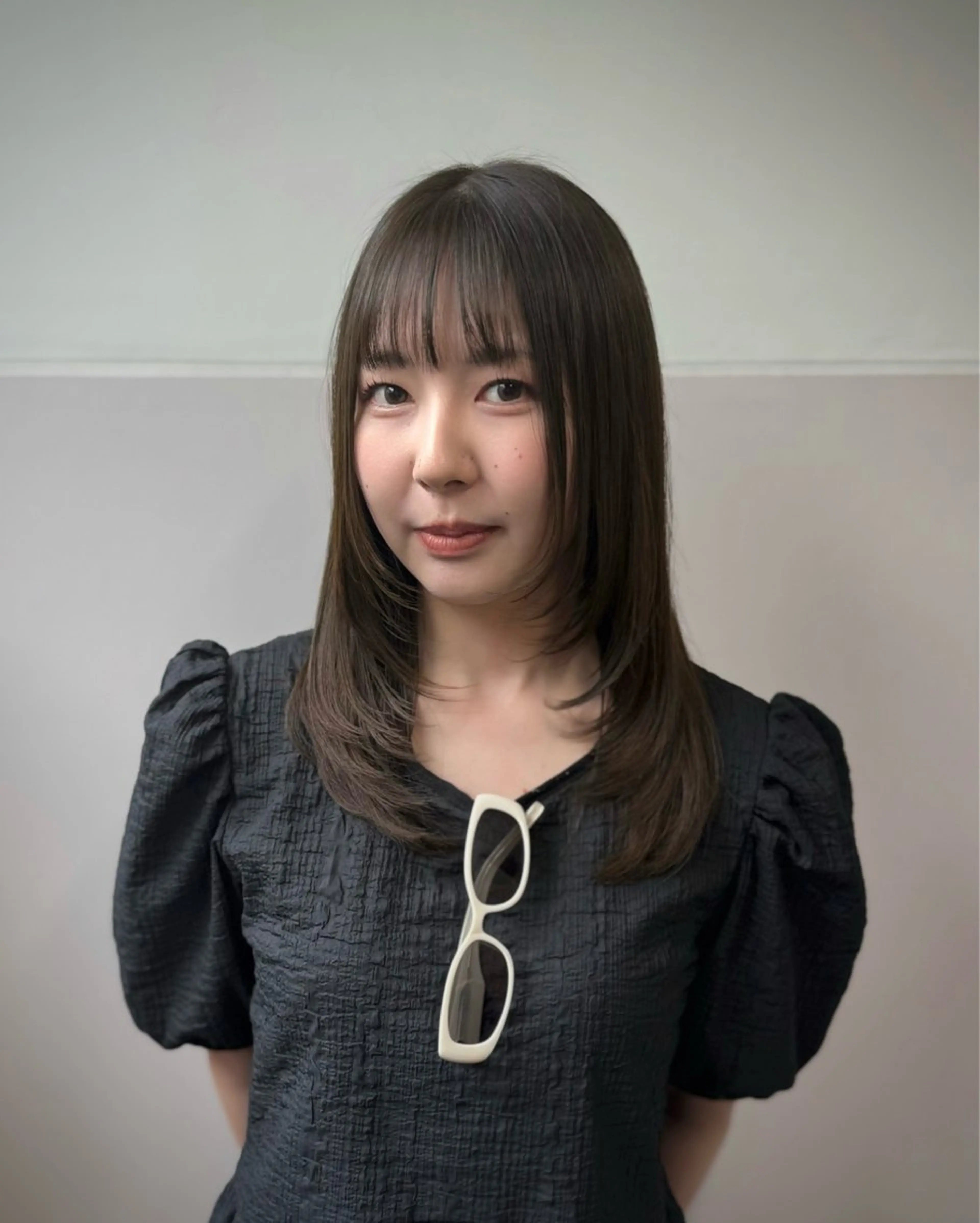 セミロング カット ヘアカラー トリートメント INORI|レイヤー |ハッシュカットのヘアスタイル