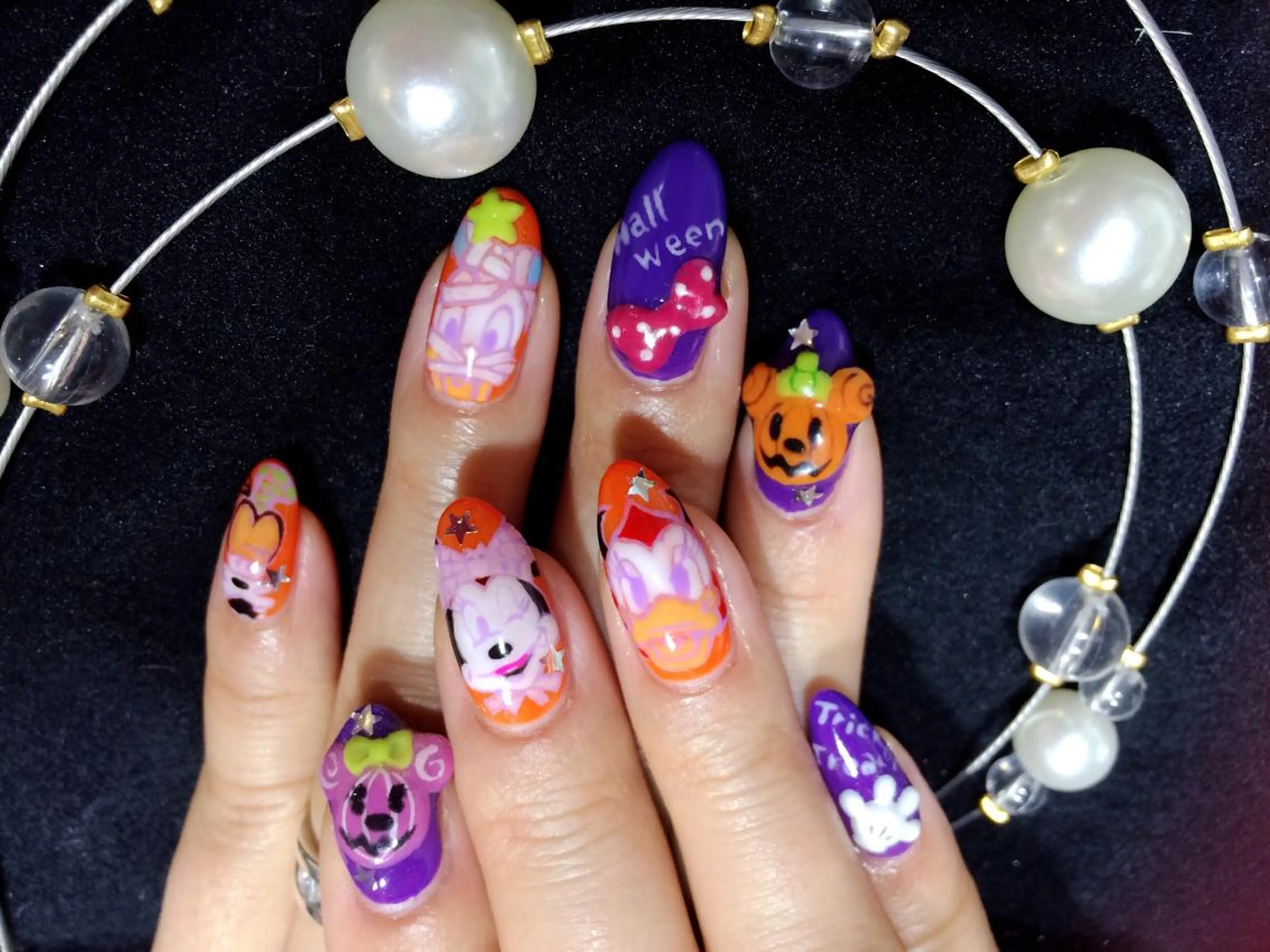 ネイル ハロウィン Sympa 𝓜iwako🐰ᩚのネイルデザイン