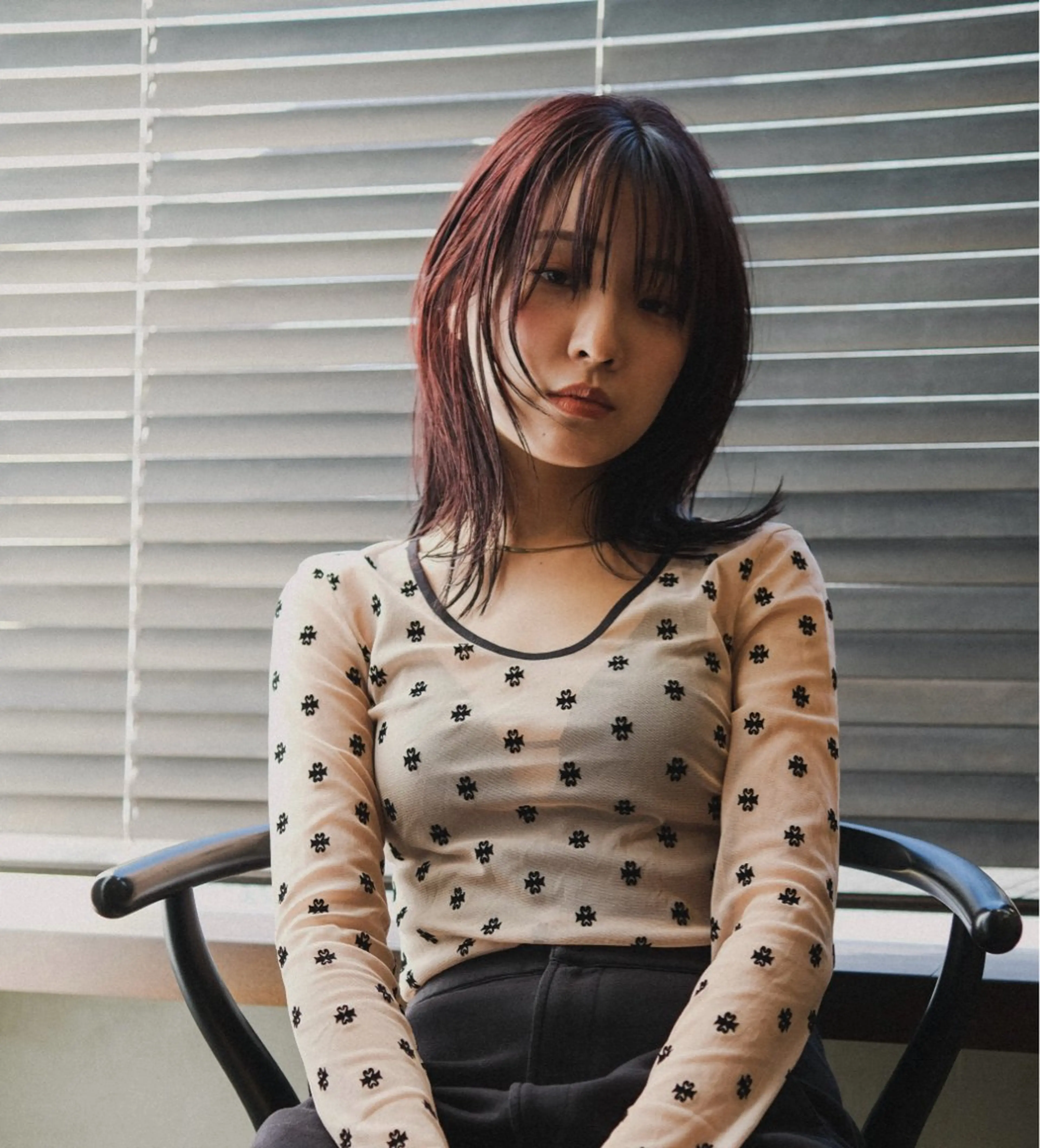 ミディアム カラー ブリーチ ブラウンカラー ブリーチなしカラー レッドカラー レッドブラウン 🌿ボブ パーマ高橋啓太🌿のヘアスタイル