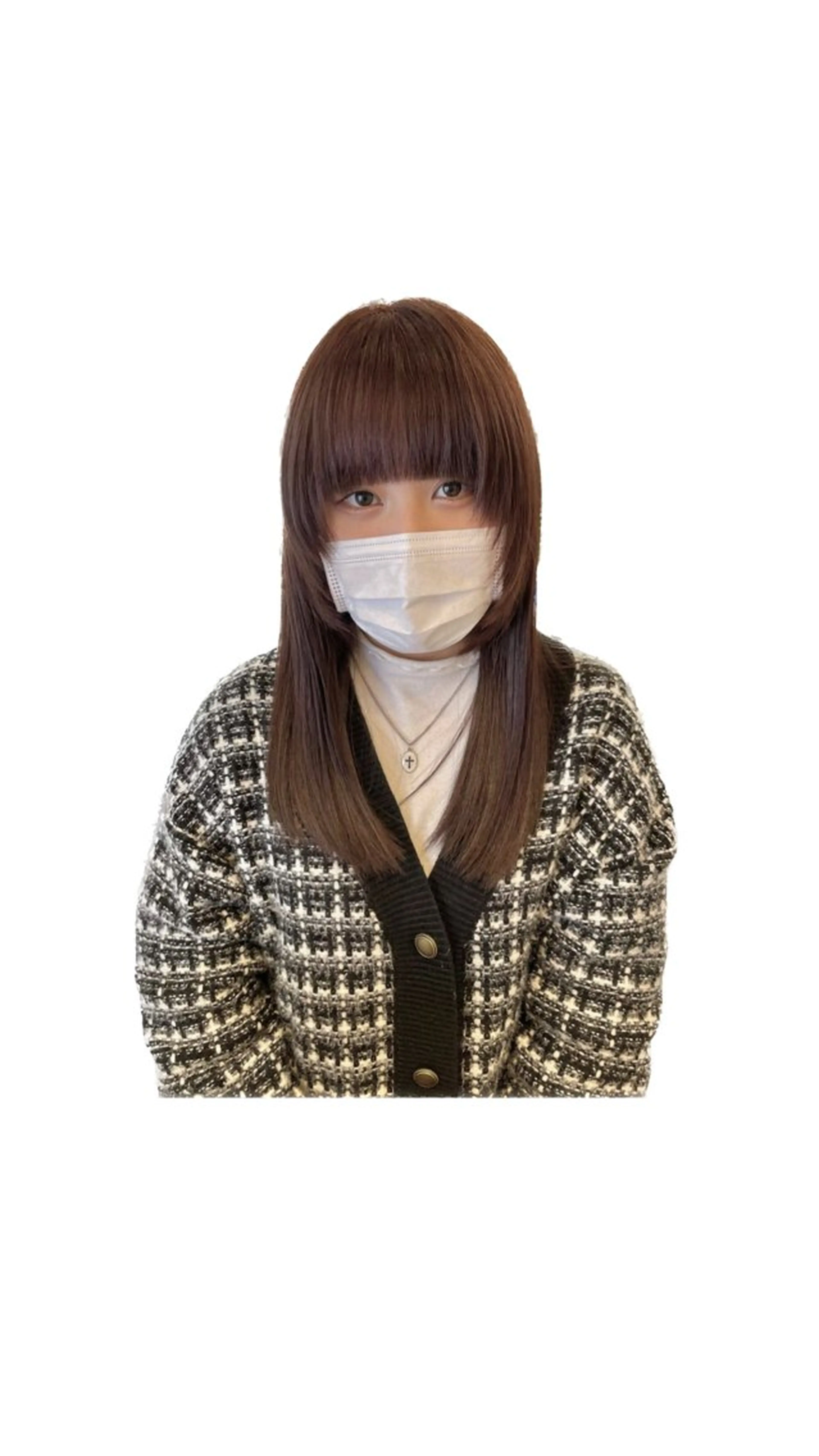 セミロング カラー 透明感カラー カット ヘアカラー トリートメント ナチュラル＆ラフヘア 松尾 凌のヘアスタイル