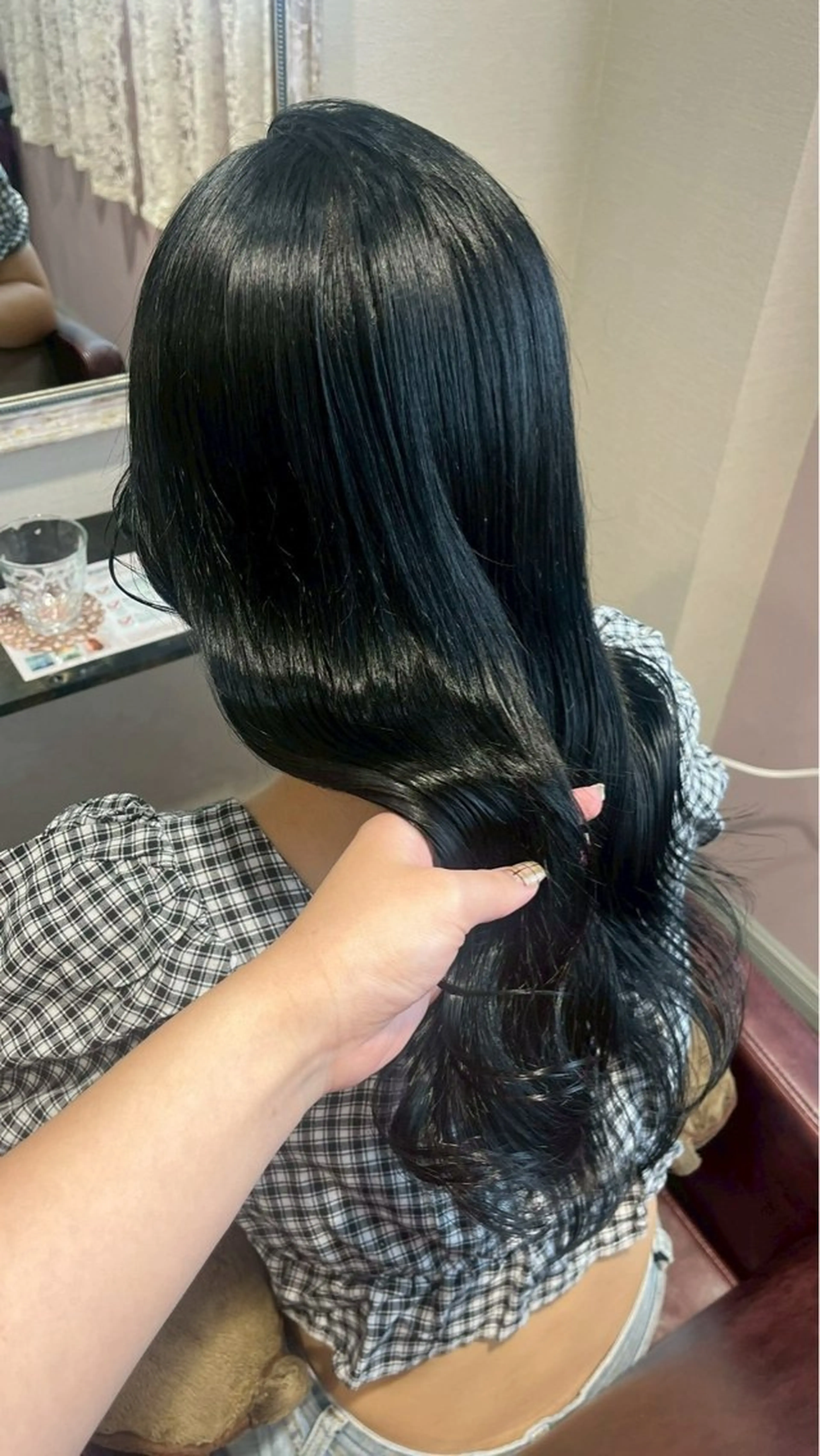 ロング カラー カット ヘアカラー トリートメント ブリーチなし艶カラー /いくののヘアスタイル