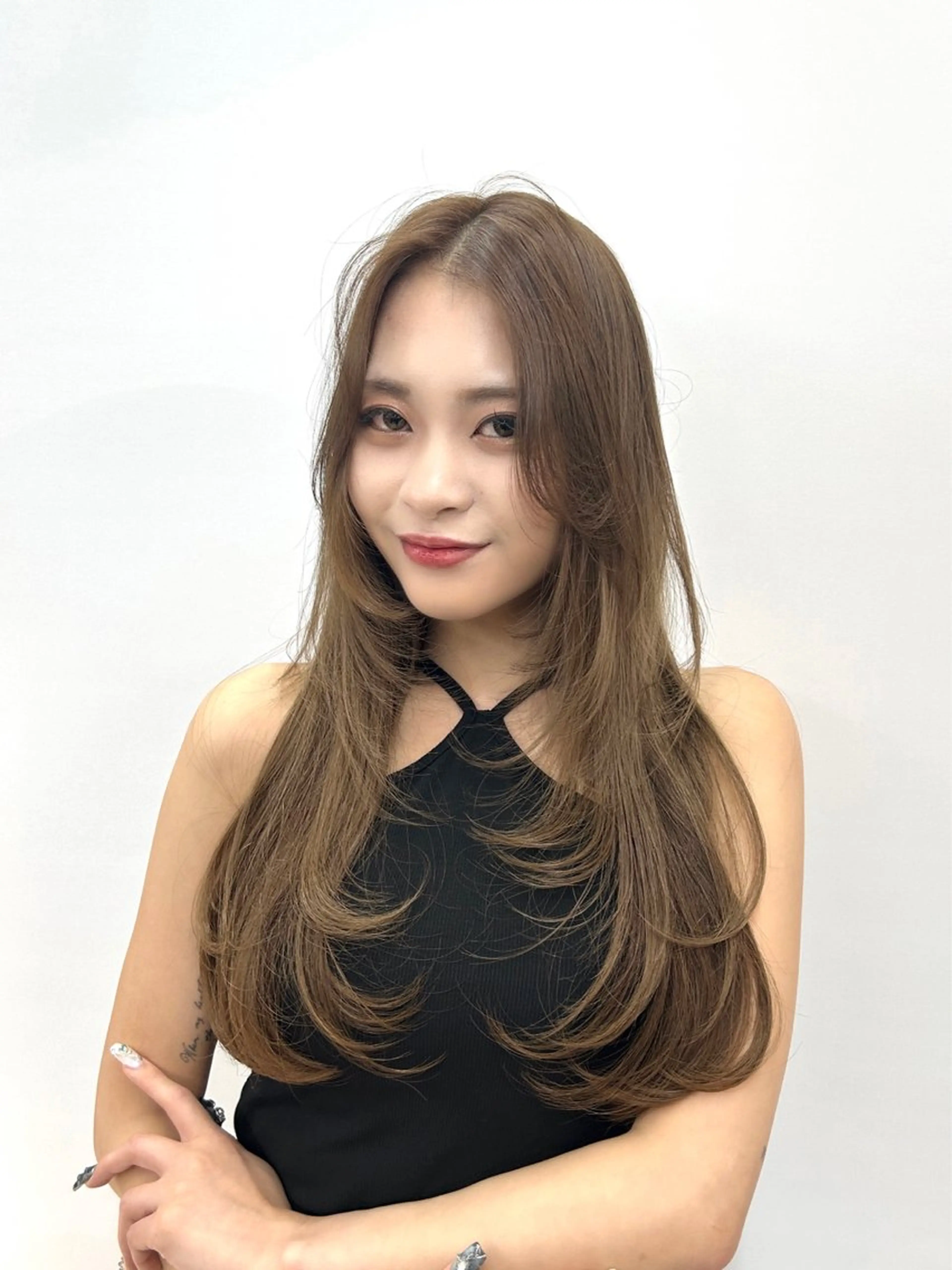 ロング レイヤー×ツヤカラー 渋谷/kougaのヘアスタイル