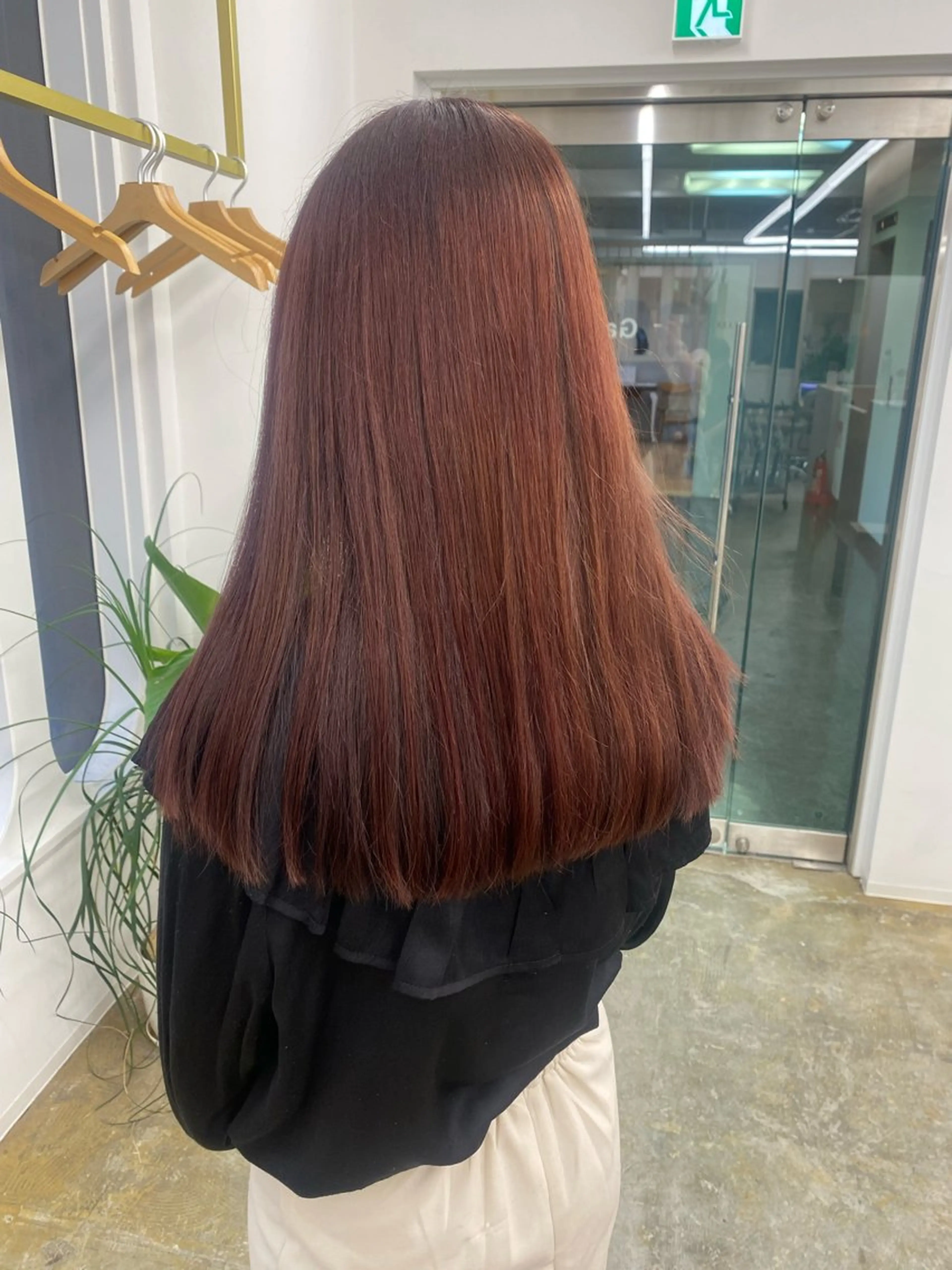 ロング カラー ヘアアレンジ カシス レッドカラー ヘアカラー ボブ /ニュアンス/ satomi🧸💖のヘアスタイル