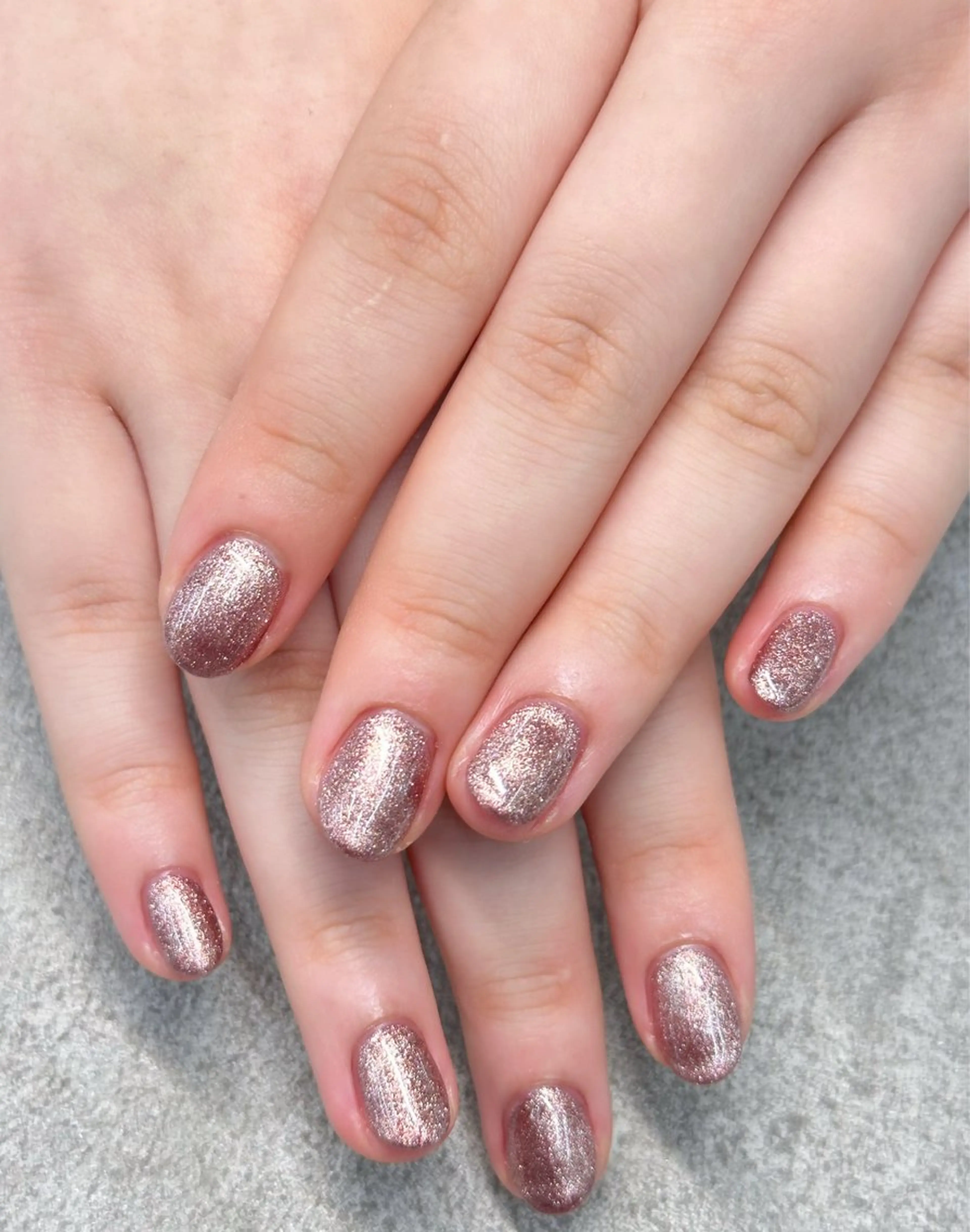 ネイル ラメ(グリッター) ワンカラーネイル MAXKELLY MEGUMIのネイルデザイン