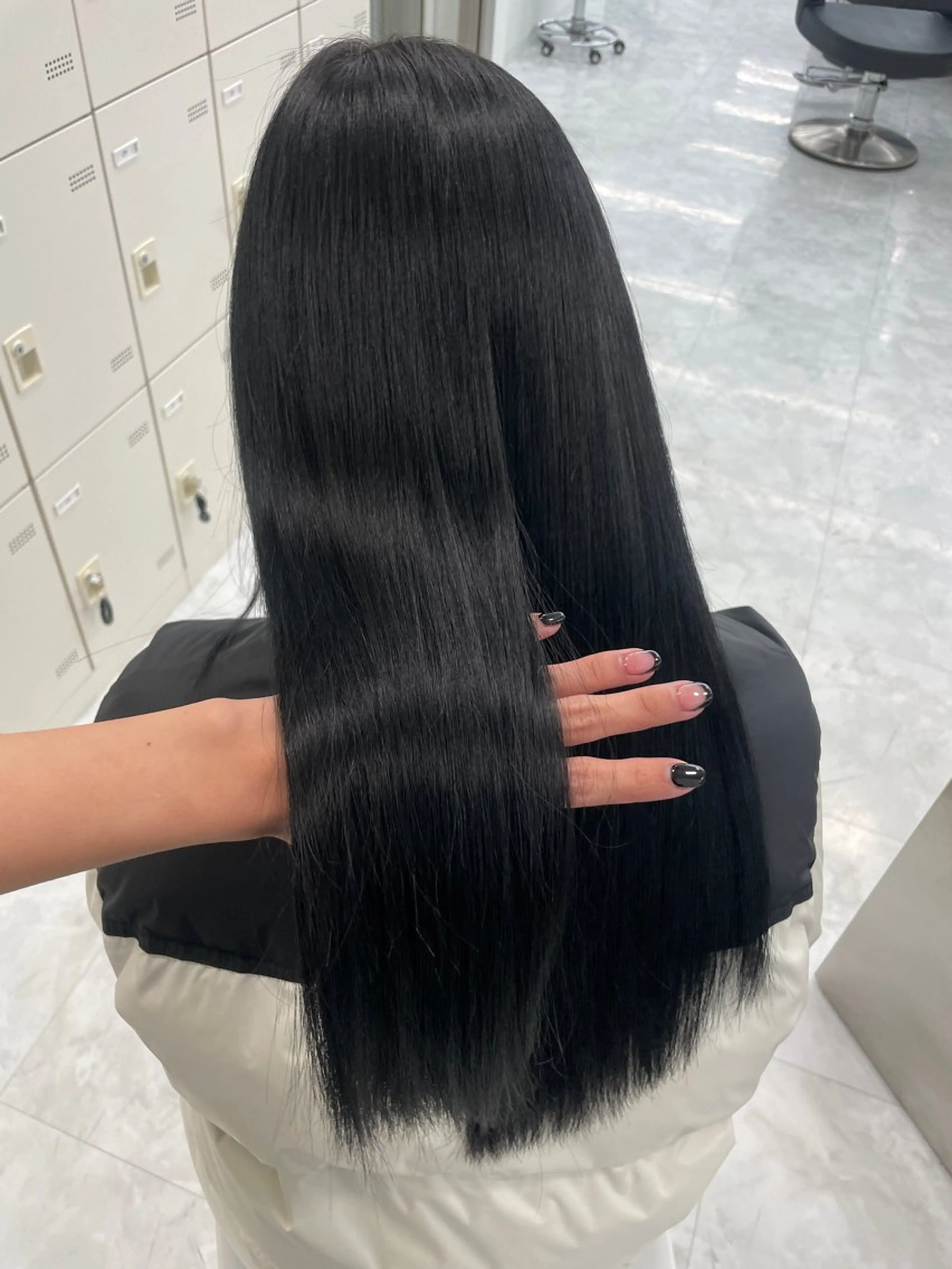 セミロング ヘアカラー MOE 福岡韓国ヘア✧︎のヘアスタイル