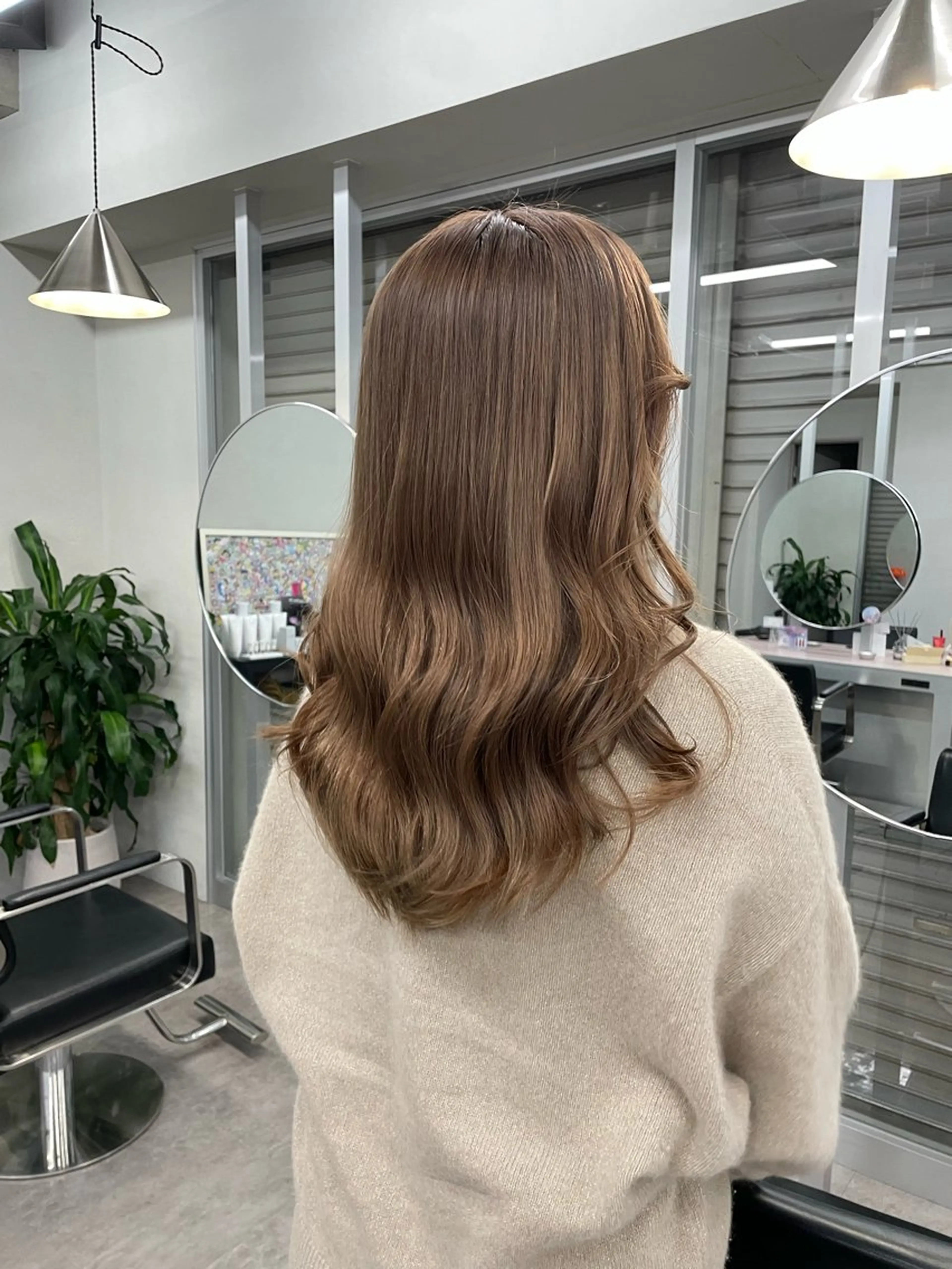 セミロング ブリーチ/ベージュ 💕/momoaのヘアスタイル