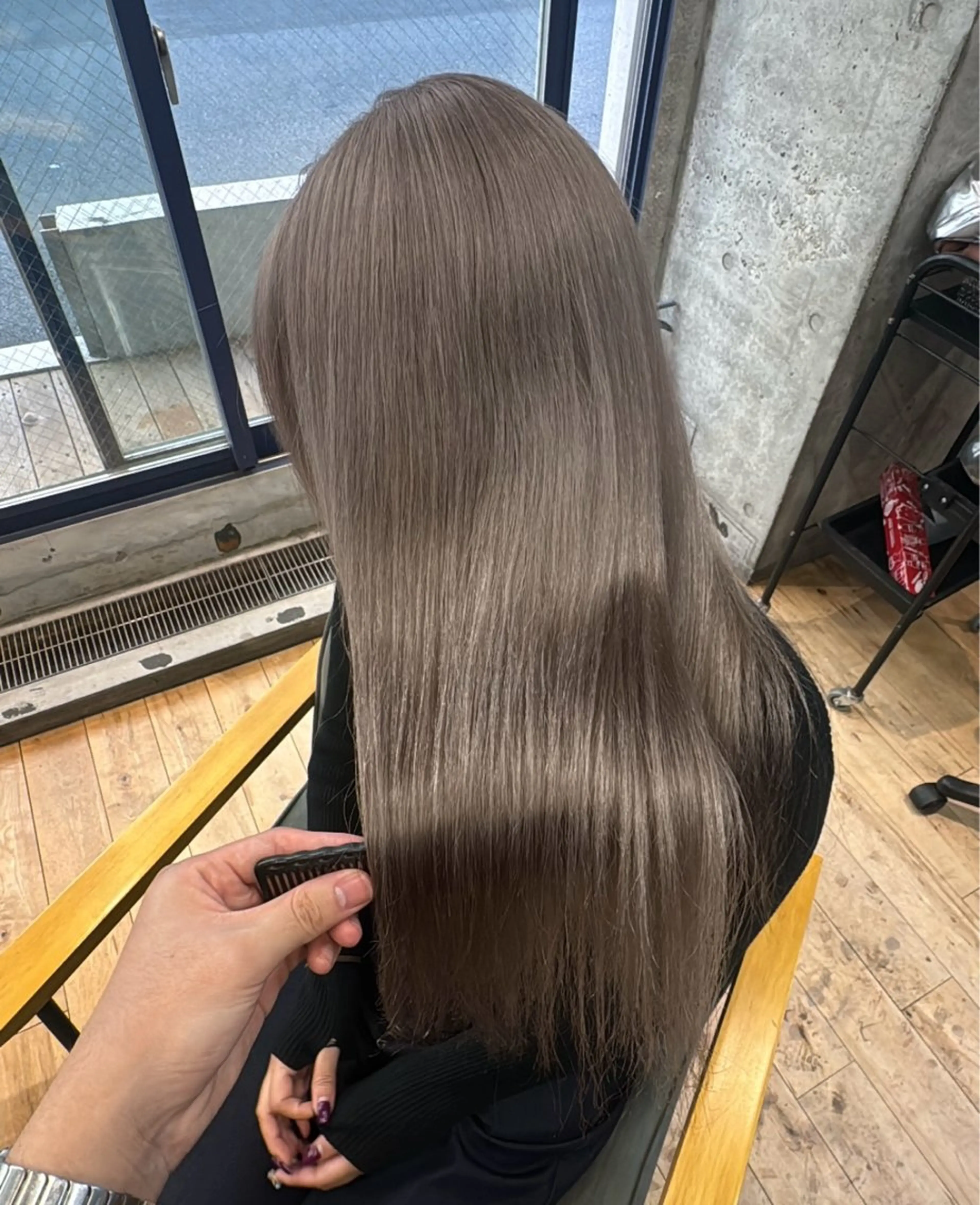 カラー グレージュ ヘアカラー OUr-所属・モデル募集中 はくのヘアスタイル