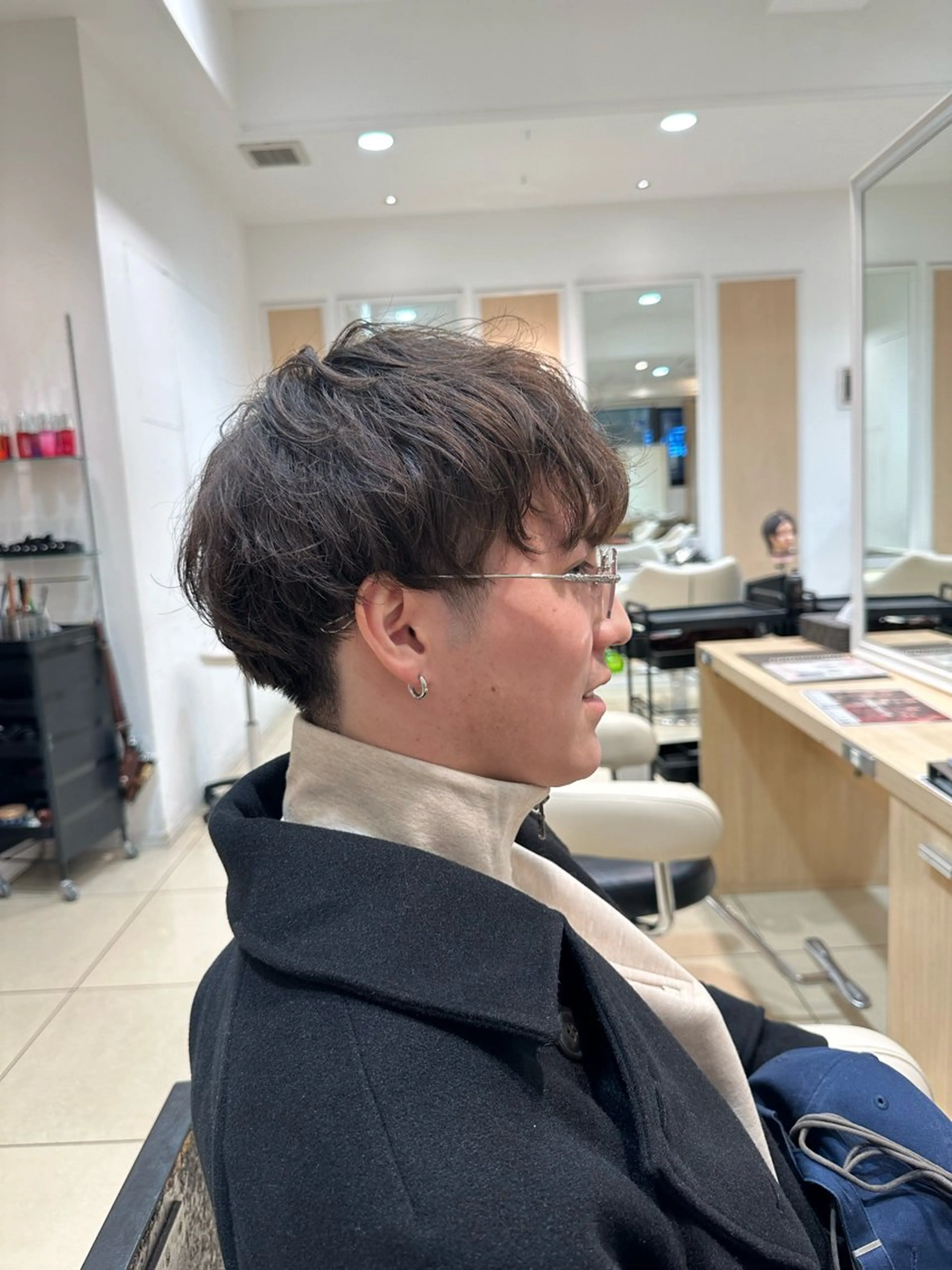 パーマ メンズ カット パーマ Ash中目黒 森田みなみのヘアスタイル