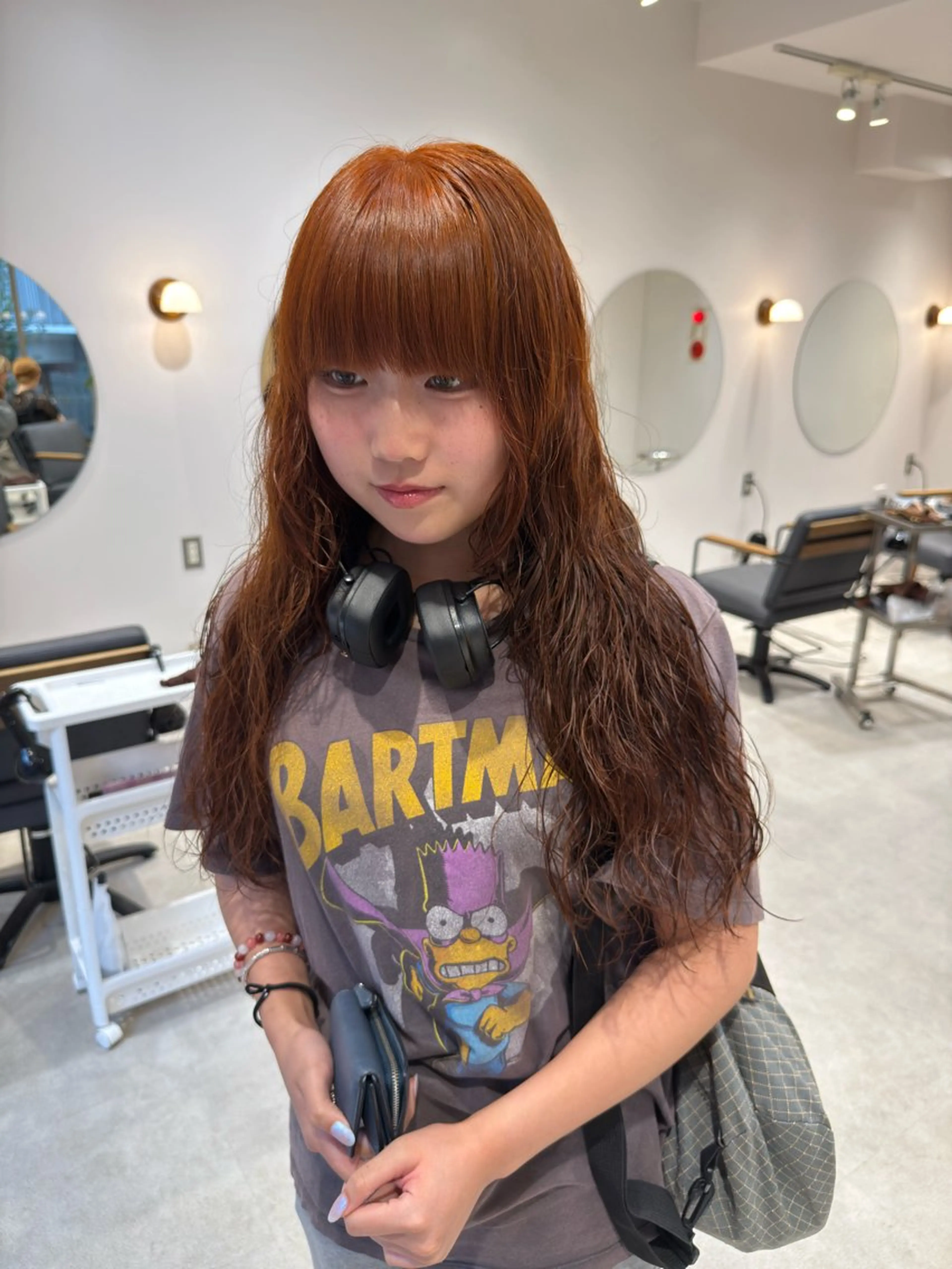 ロング カラー パーマ パーマ/ボブ /レイヤー チヒロのヘアスタイル