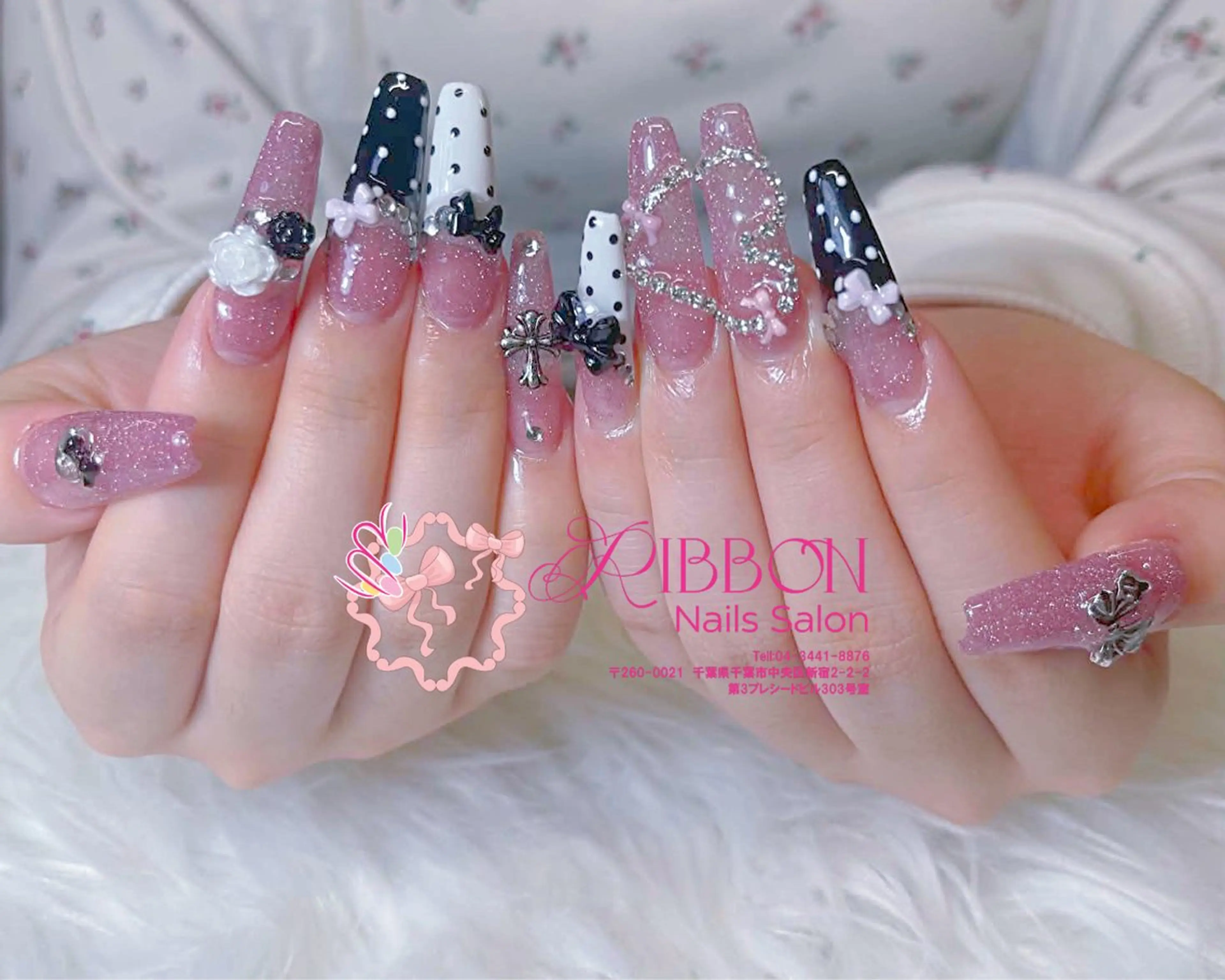 ネイル フレンチネイル ジェルネイル マグネットネイル 持ち込み ニュアンスネイル ハンドネイル Ribbonnail salonのネイルデザイン