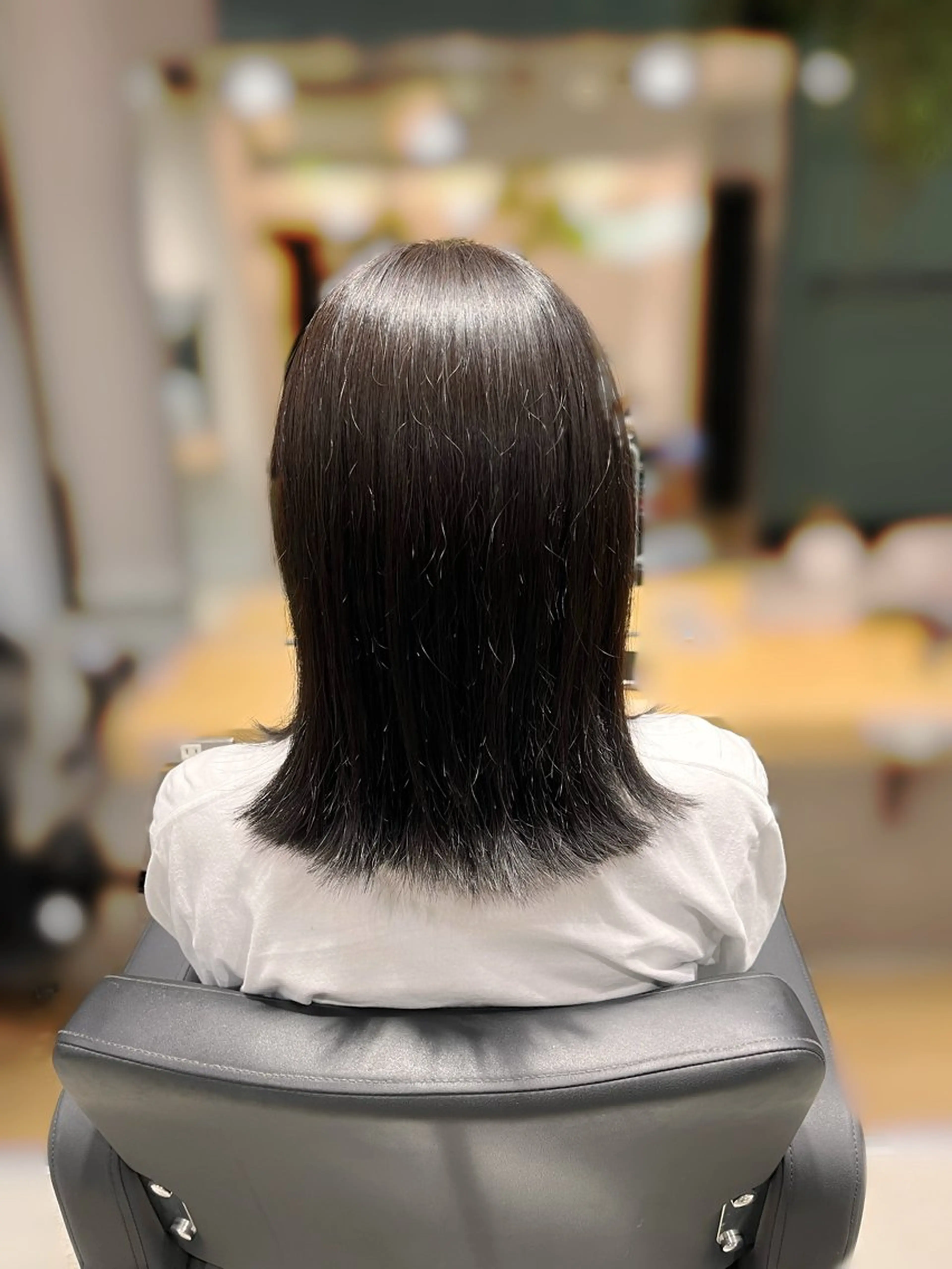 ミディアム アッシュ カット ヘアカラー 🌟モデル募集中🌟 藤沢🦋HARU🦋のヘアスタイル