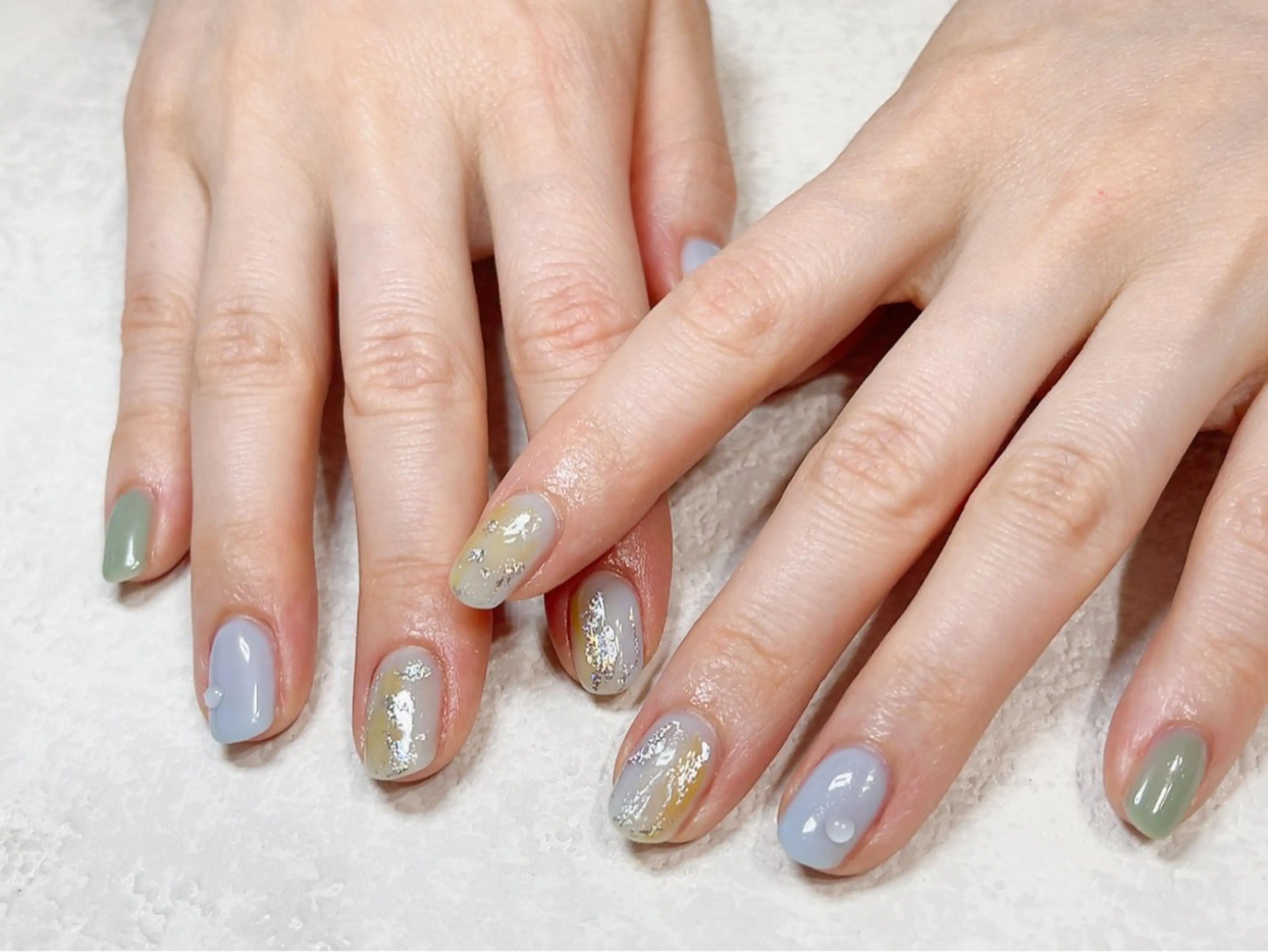 ネイル ジェルネイル メンズネイル パラジェル 春ネイル ワンホンネイル ハンドネイル kikinail 溝の口のネイルデザイン