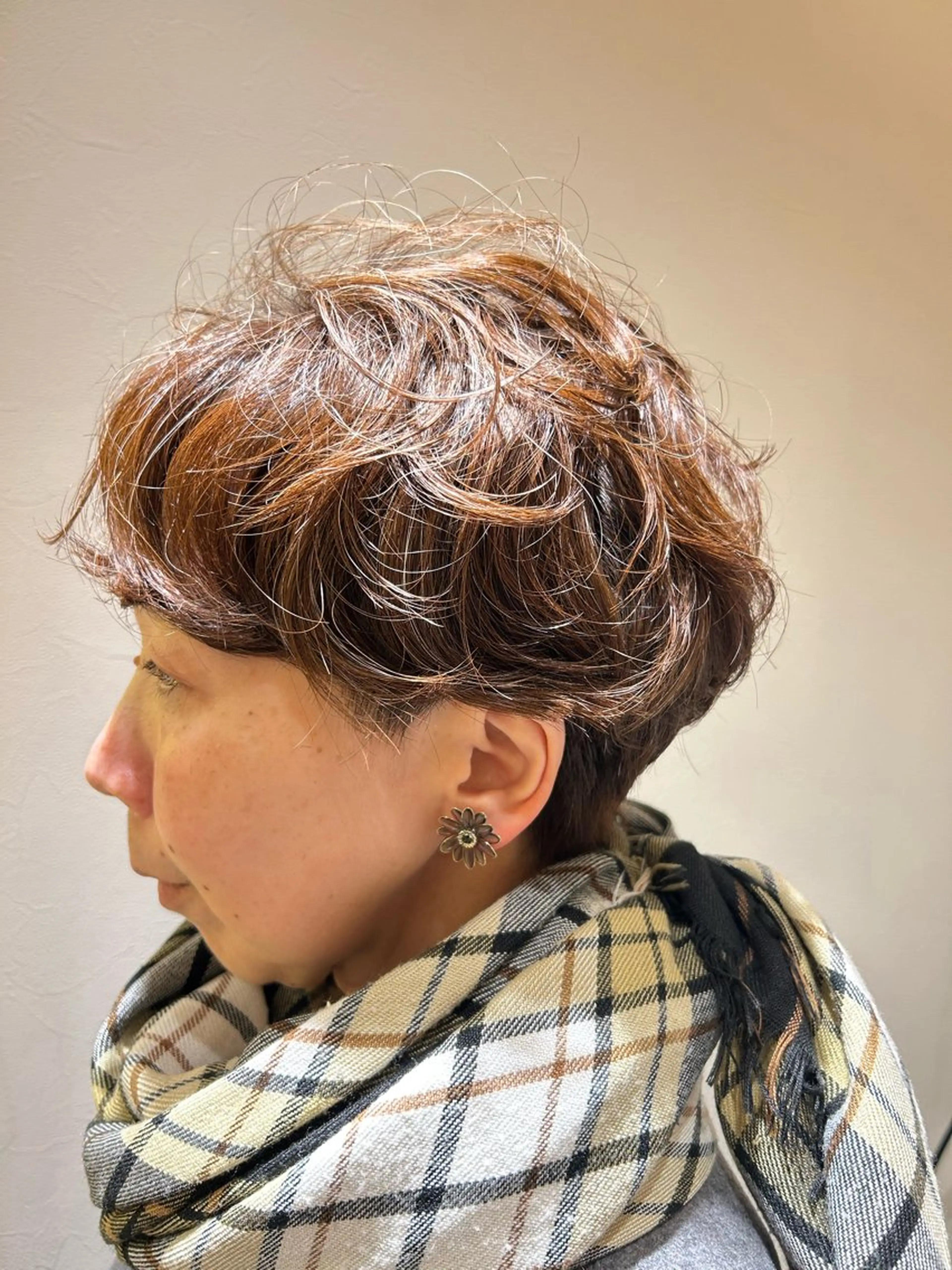 ショート パーマ くせ毛 atelierJDPARIS大通店所属・アトリエJDパリ大畑 美羽🇫🇷💖のヘアスタイル