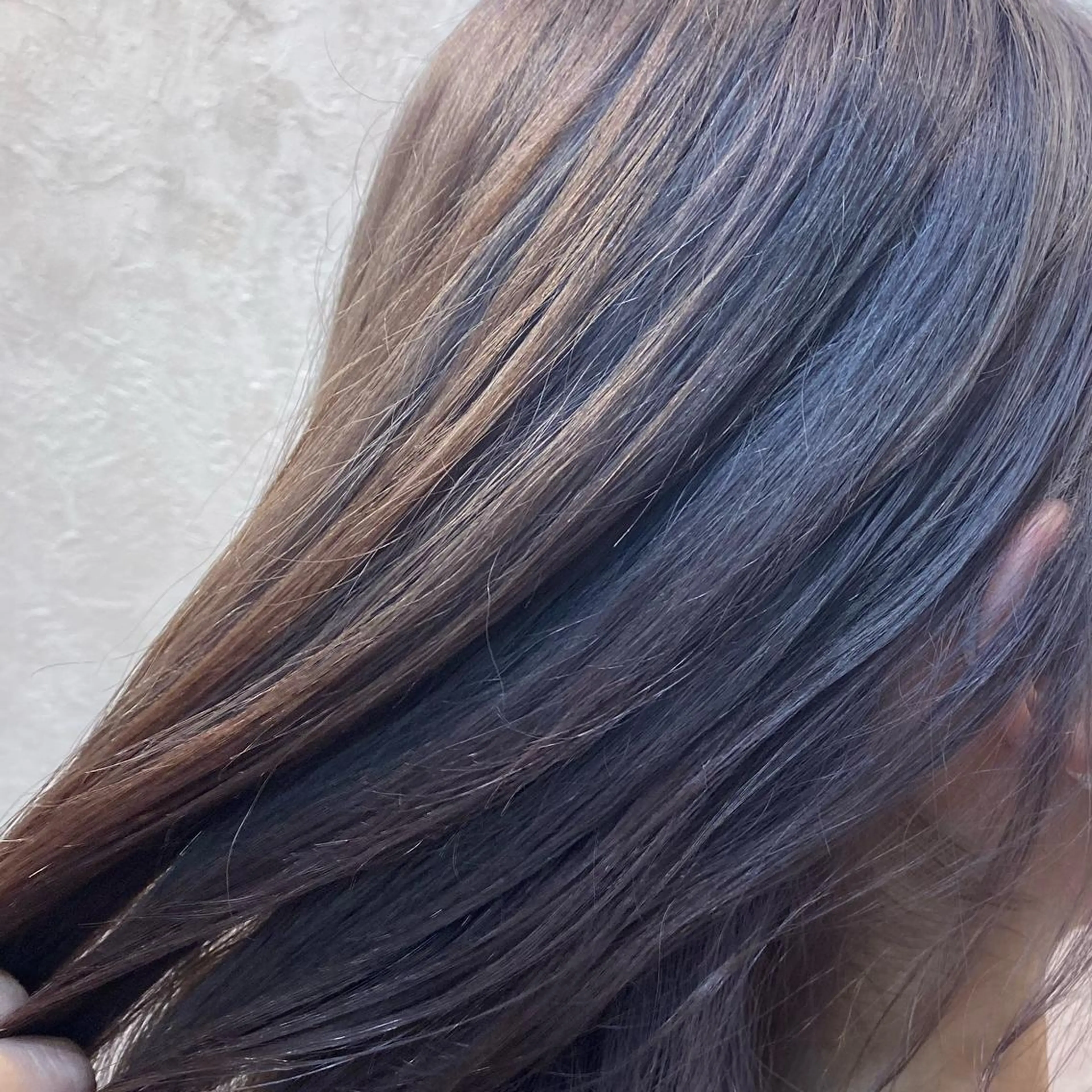 セミロング カラー ヘアアレンジ ダブルカラー たなか ちあきのヘアスタイル