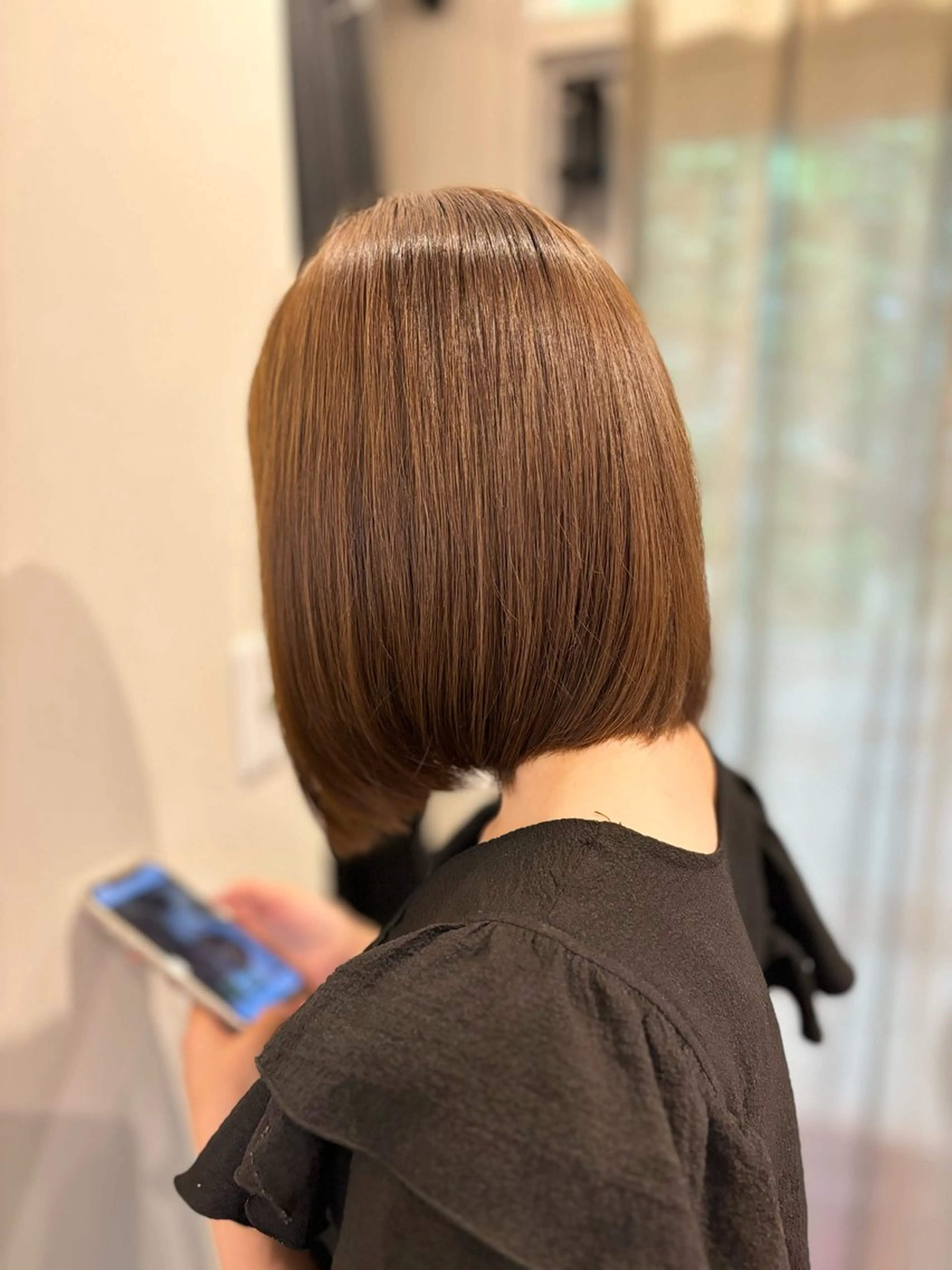 ミディアム カラー 藤井 ユウキのヘアスタイル