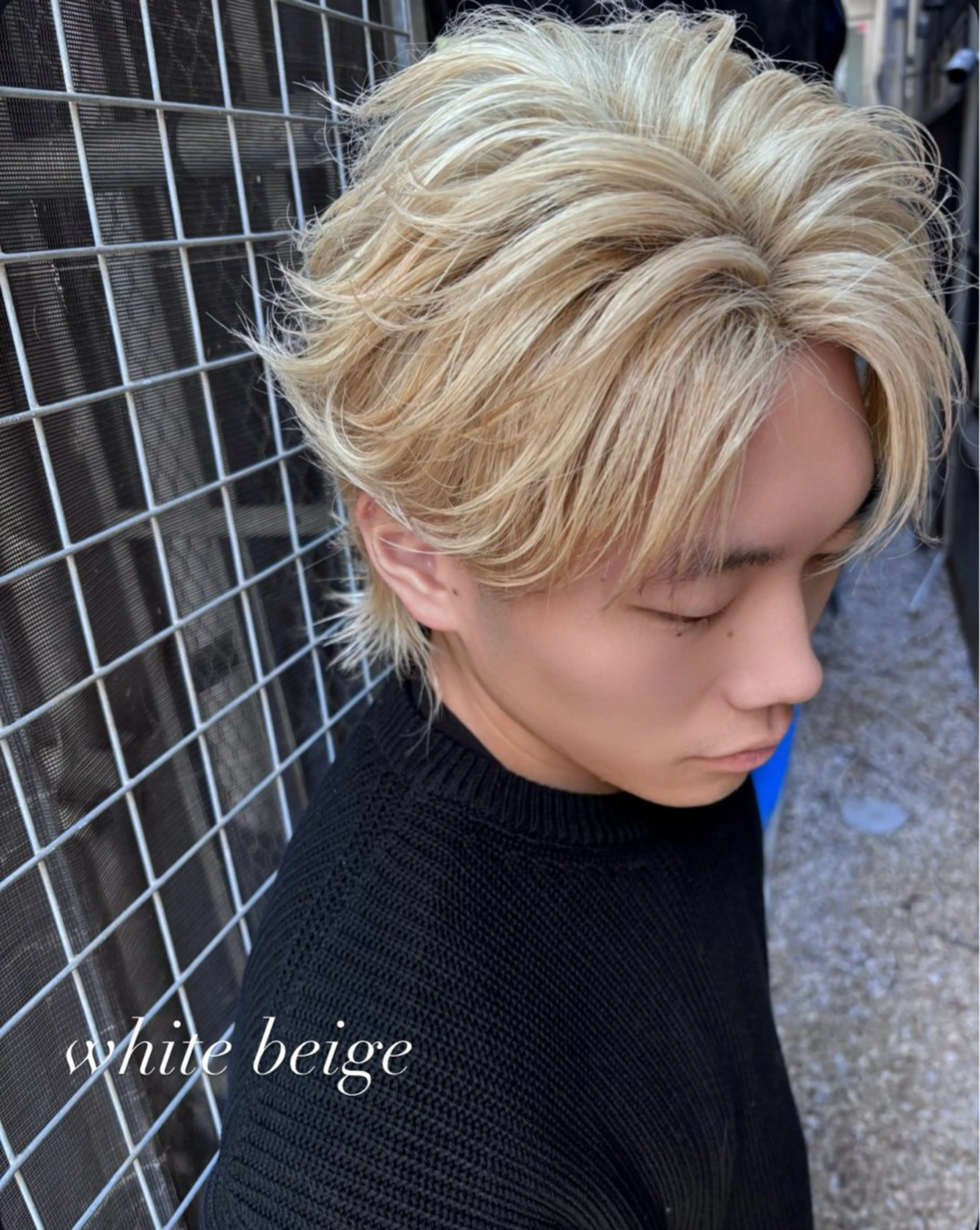 カラー ヘアアレンジ メンズ ヘアカラー トリートメント backstage青山店所属・山中 あるのヘアスタイル