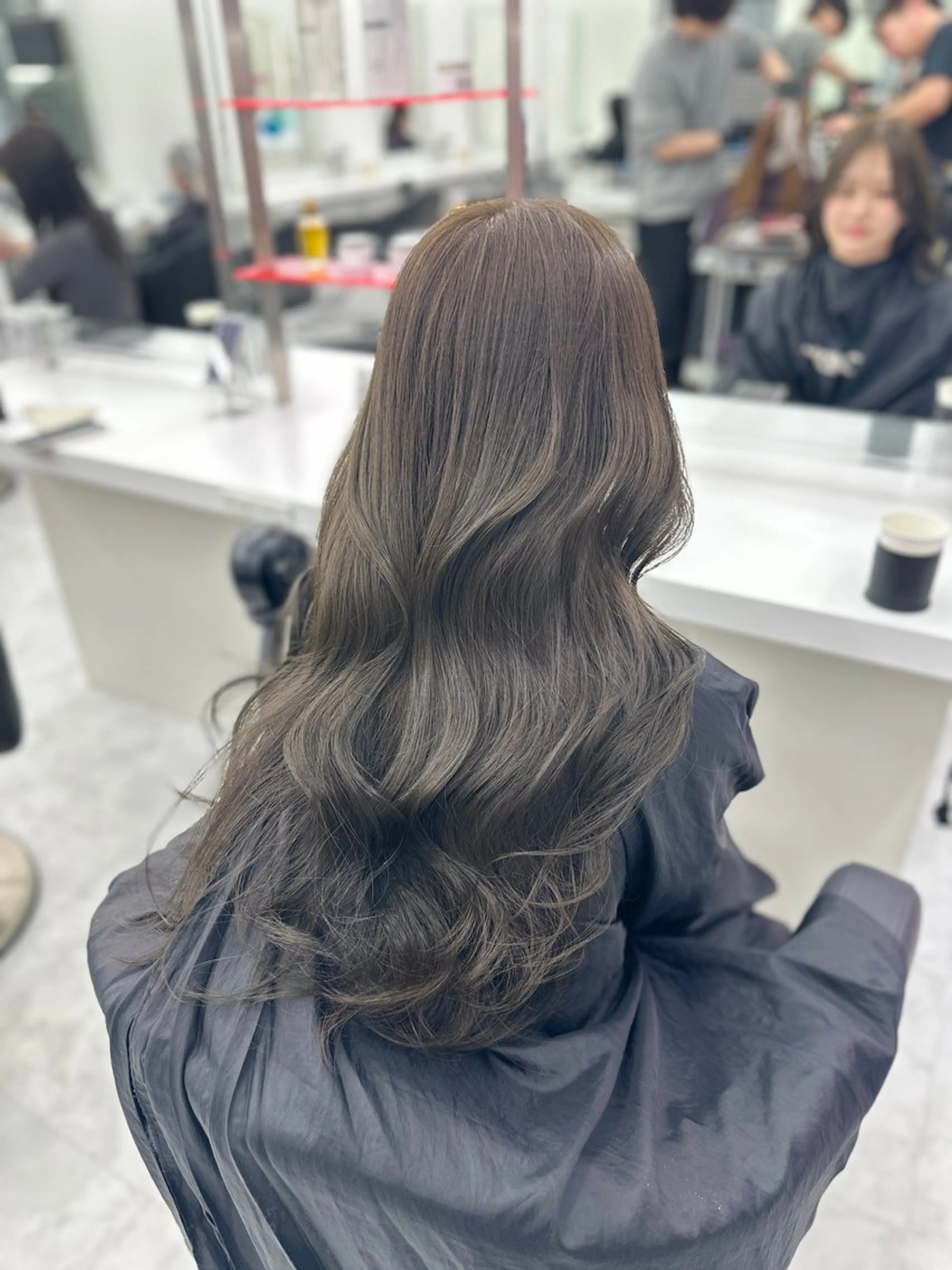 ロング カラー パーマ ヘアアレンジ メンズ キッズ ♥️韓国ヘア レイヤー♥️ゆりのヘアスタイル