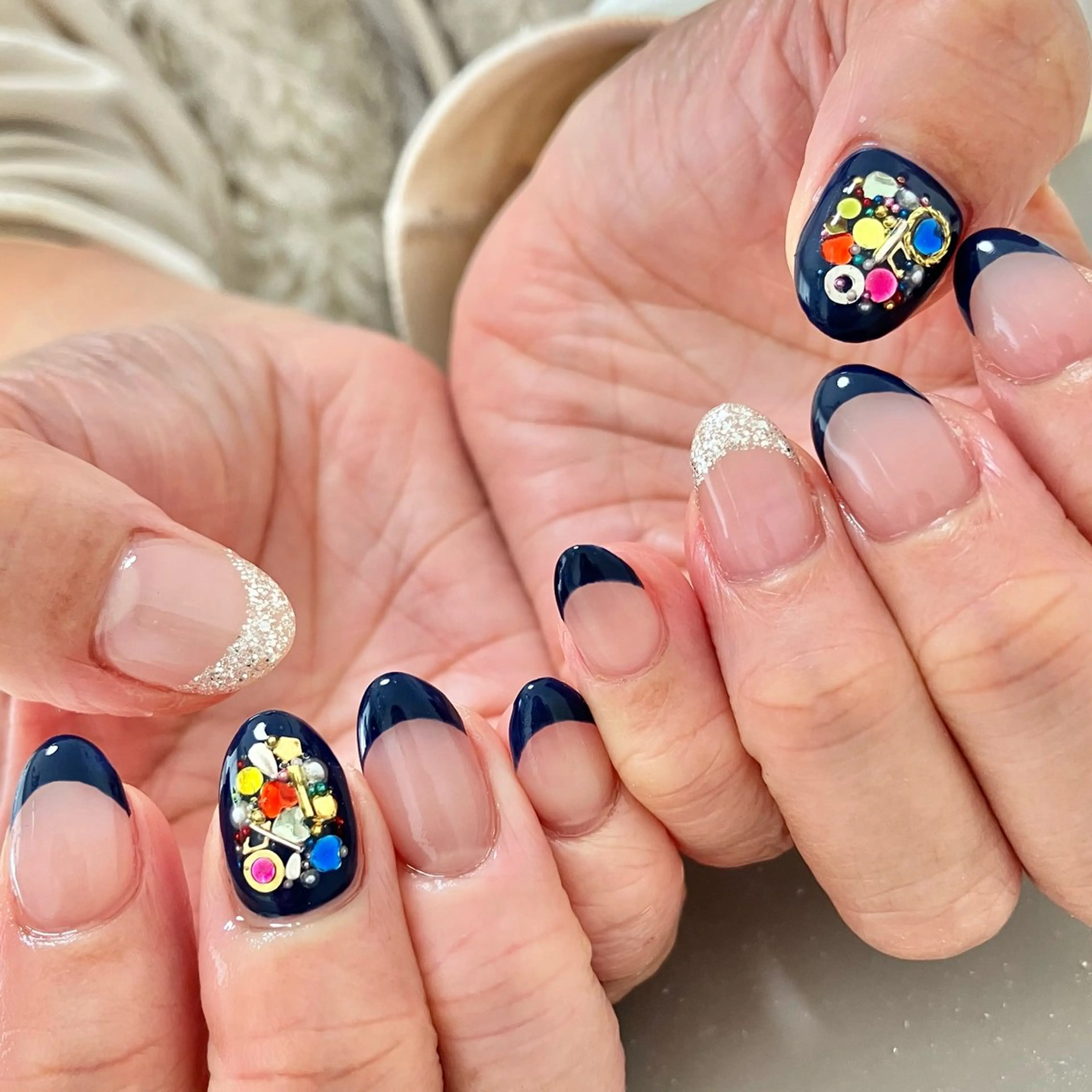 ネイル 京都桂/フィルイン 安心/育成/三品のネイルデザイン