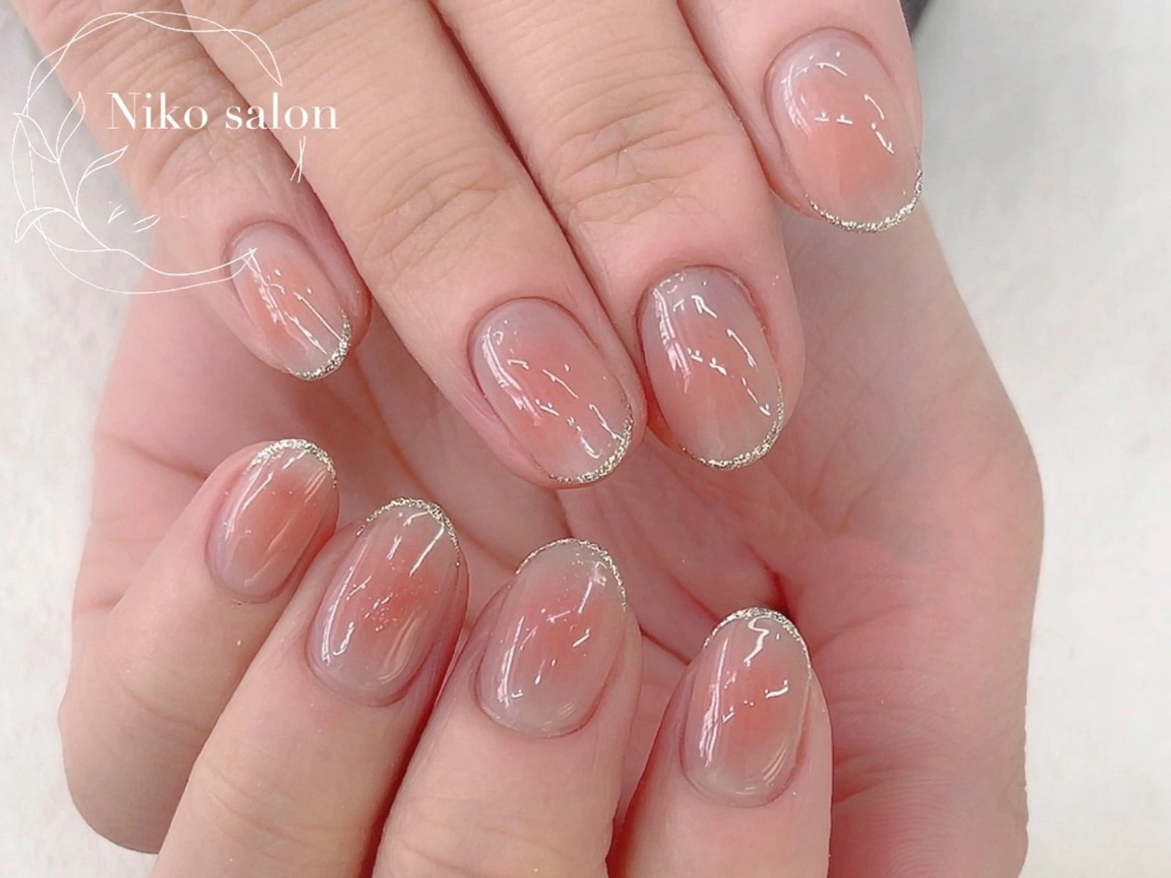 ネイル チークネイル 長さ出し フラッシュネイル フットネイル フレンチネイル ハンドネイル 堀井 モモのネイルデザイン